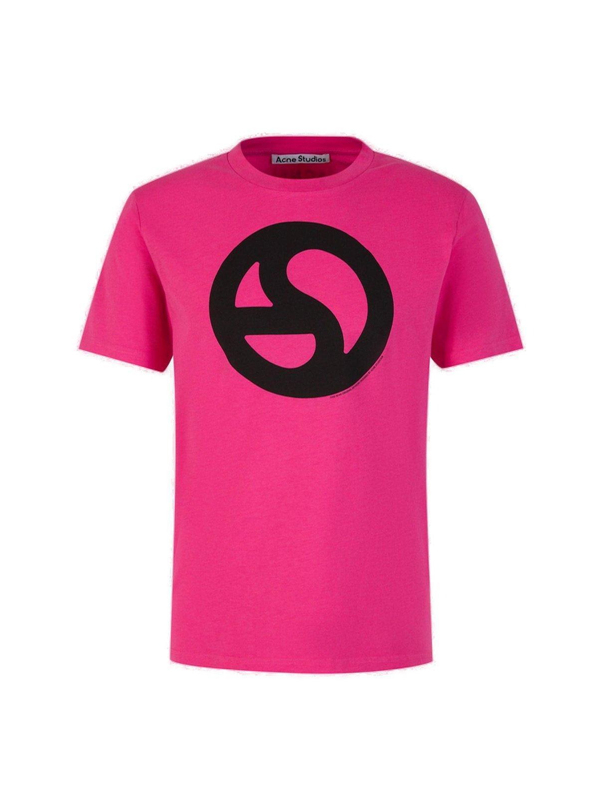 Acne Studios Logo Printed Crewneck T-shirt