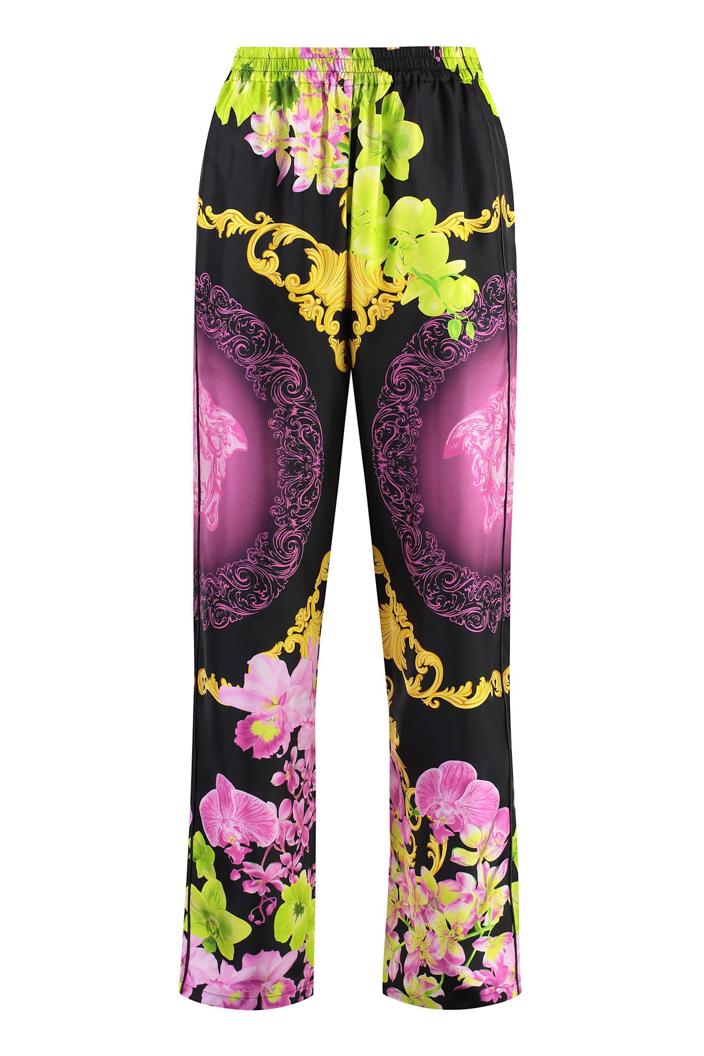 Versace Printed Silk Pajama Pants