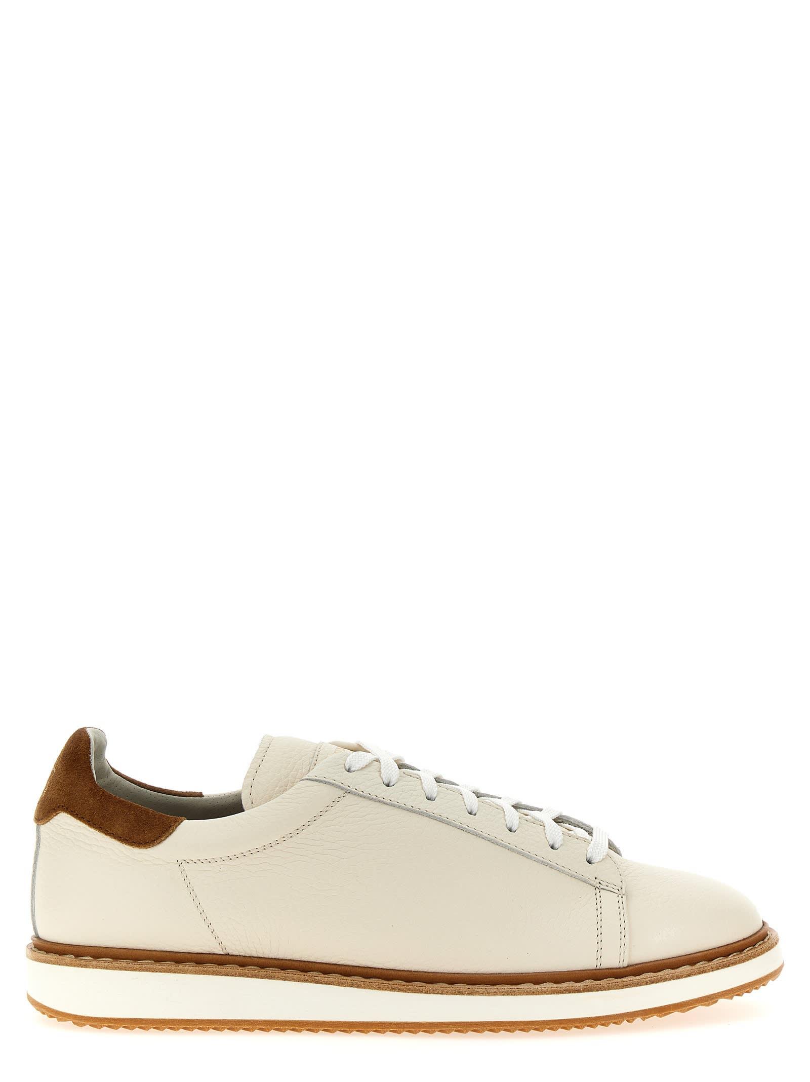 Brunello Cucinelli Calfskin Trainers With Grain