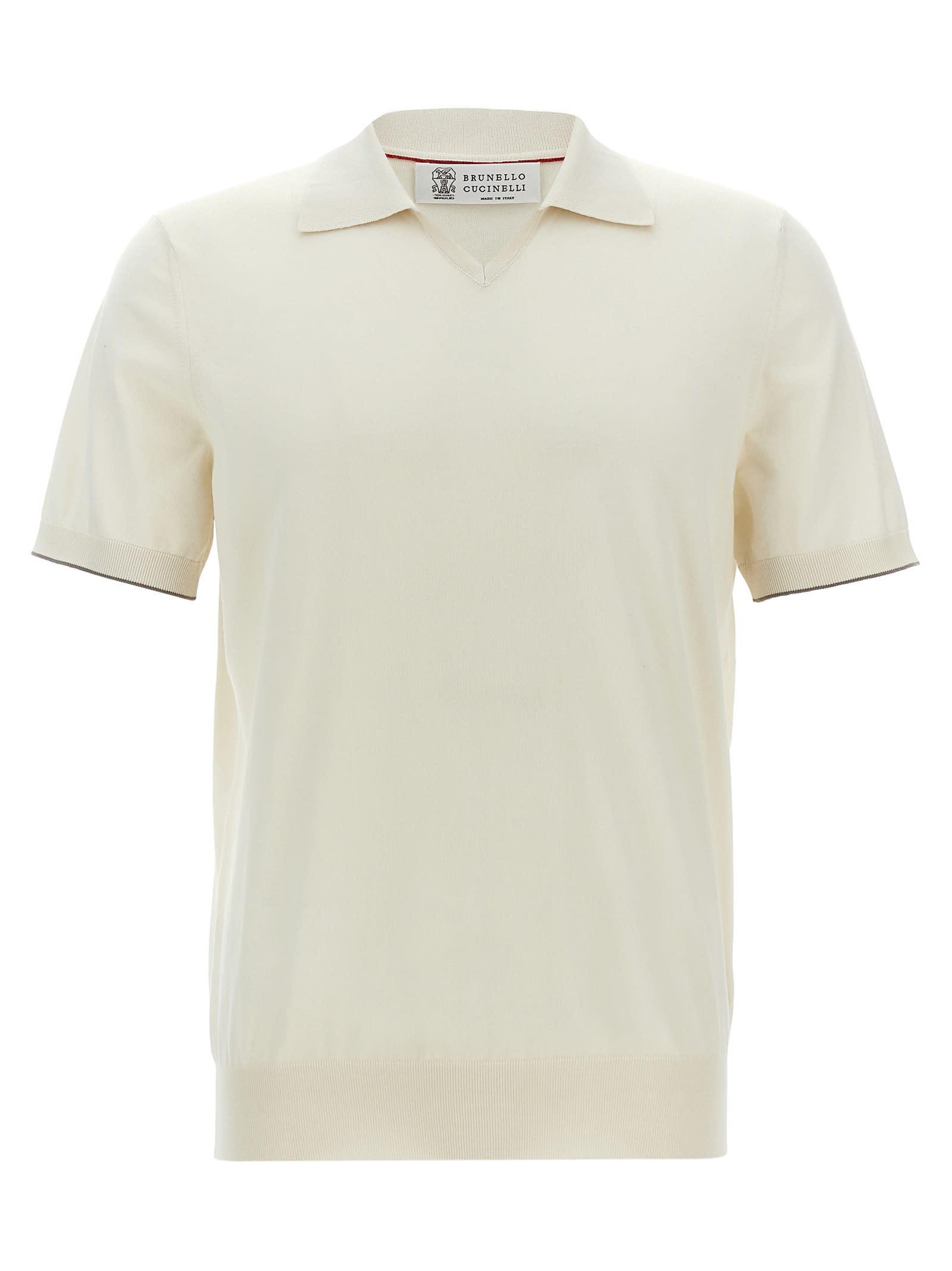 Brunello Cucinelli Knitted Polo Shirt
