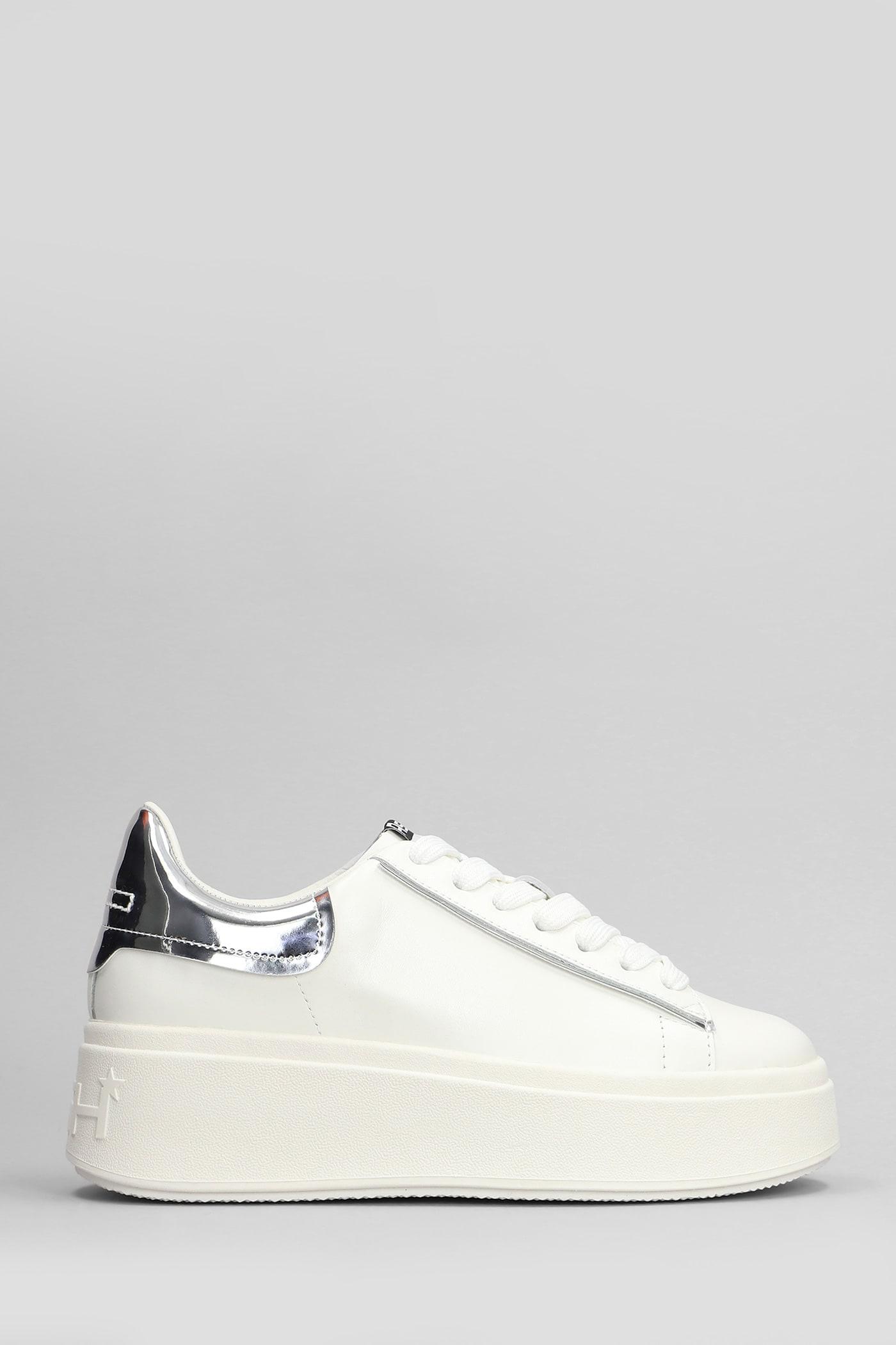 Ash Moby Bis Sneakers in White Leather