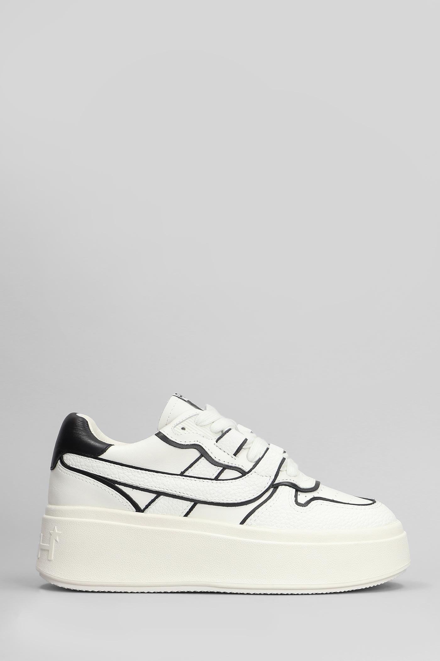 Ash Match Bis Sneakers in White Leather