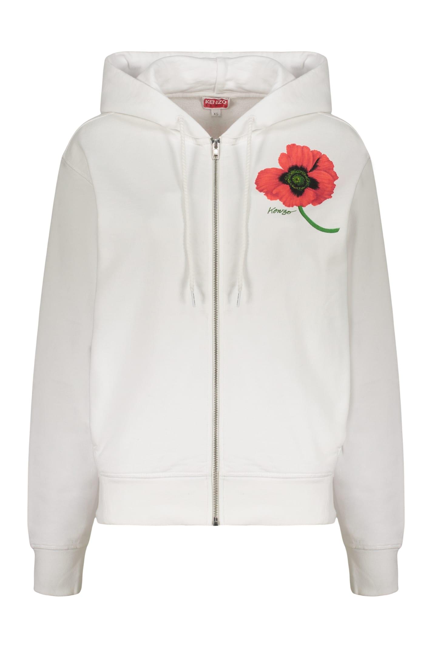 Kenzo Cotton Full-zip Sweatshirt