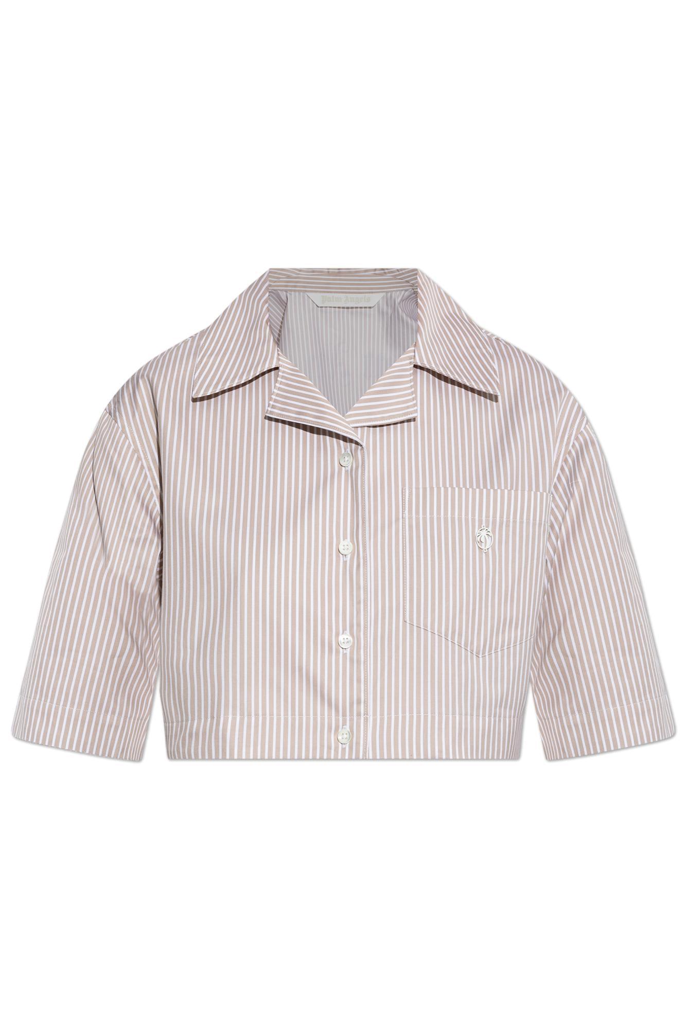 Palm Angels Shirt With Striped Pattern
