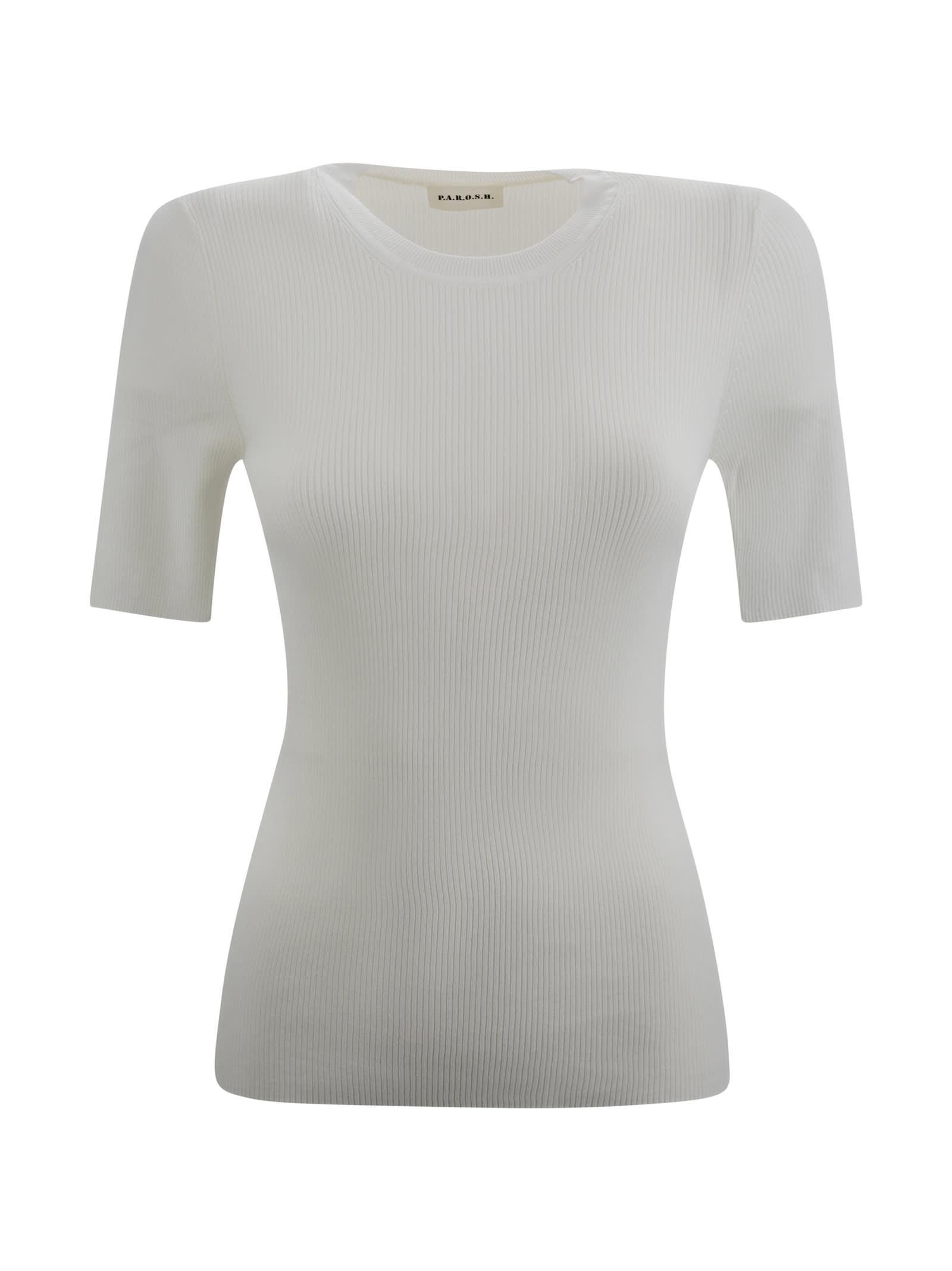 Parosh Ribbed-knit Top