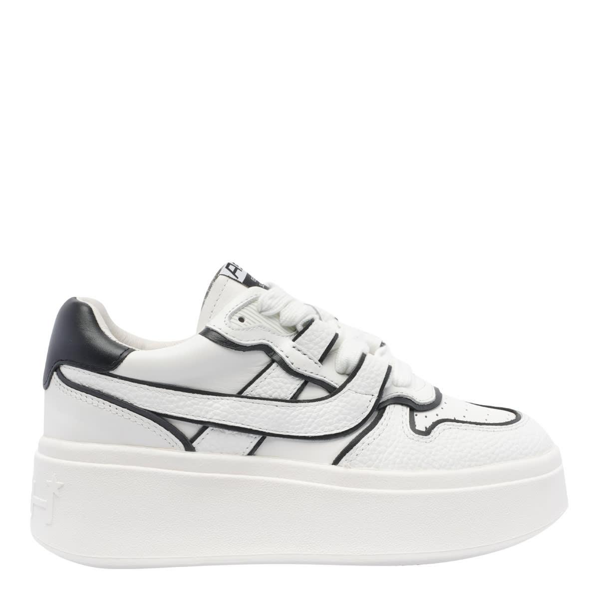 Ash Match Bis Sneakers in White Leather