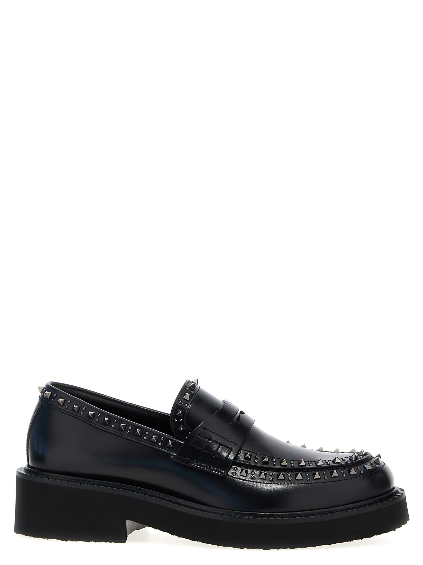 Valentino Garavani GentleGlam Loafer With Studs in Black