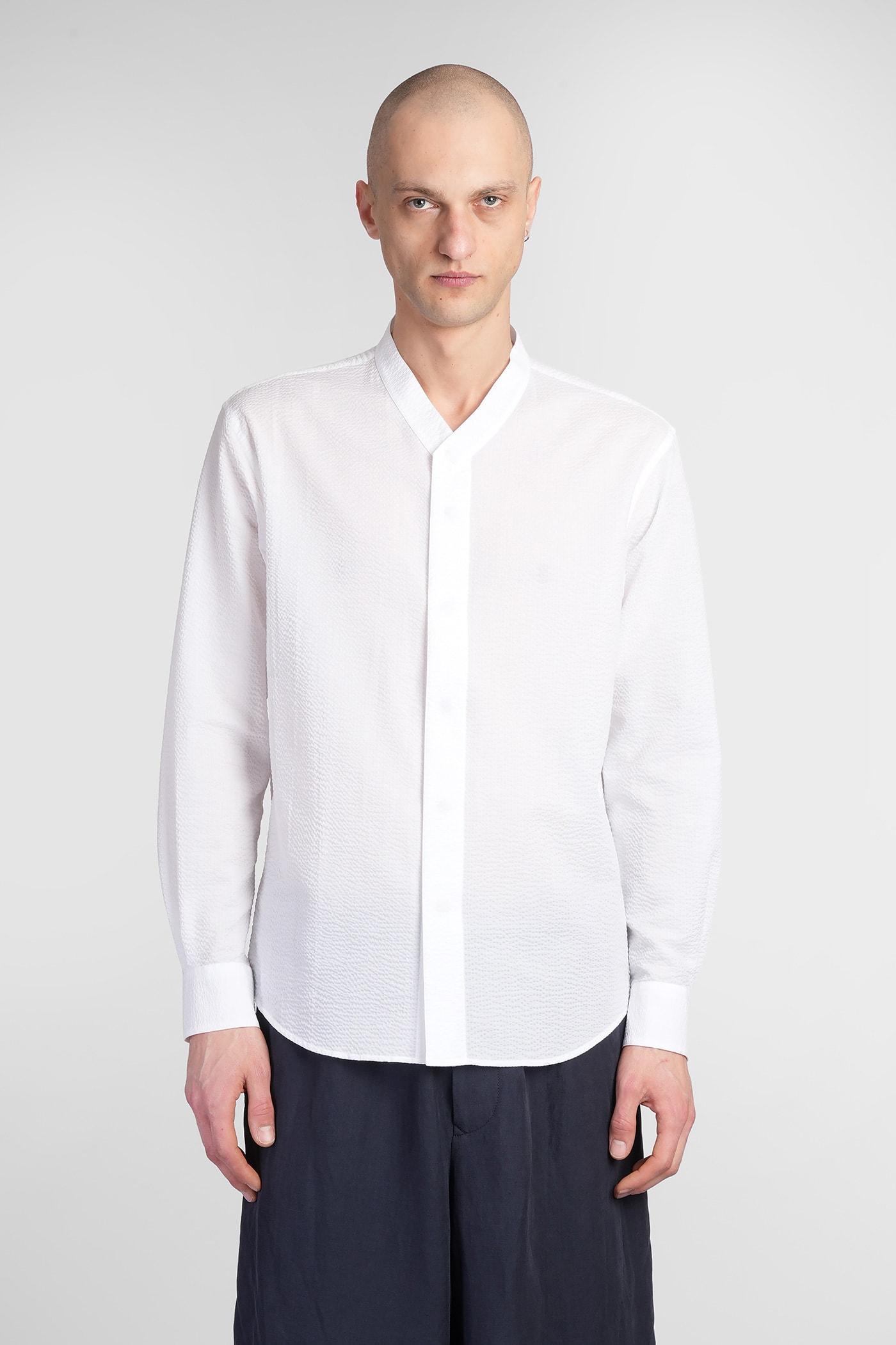 Giorgio Armani Shirt In White Cotton