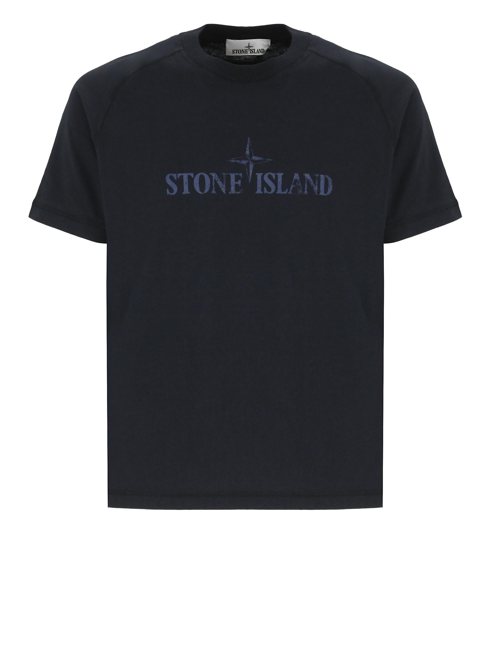 Stone Island Men's T-Shirt with Logo
