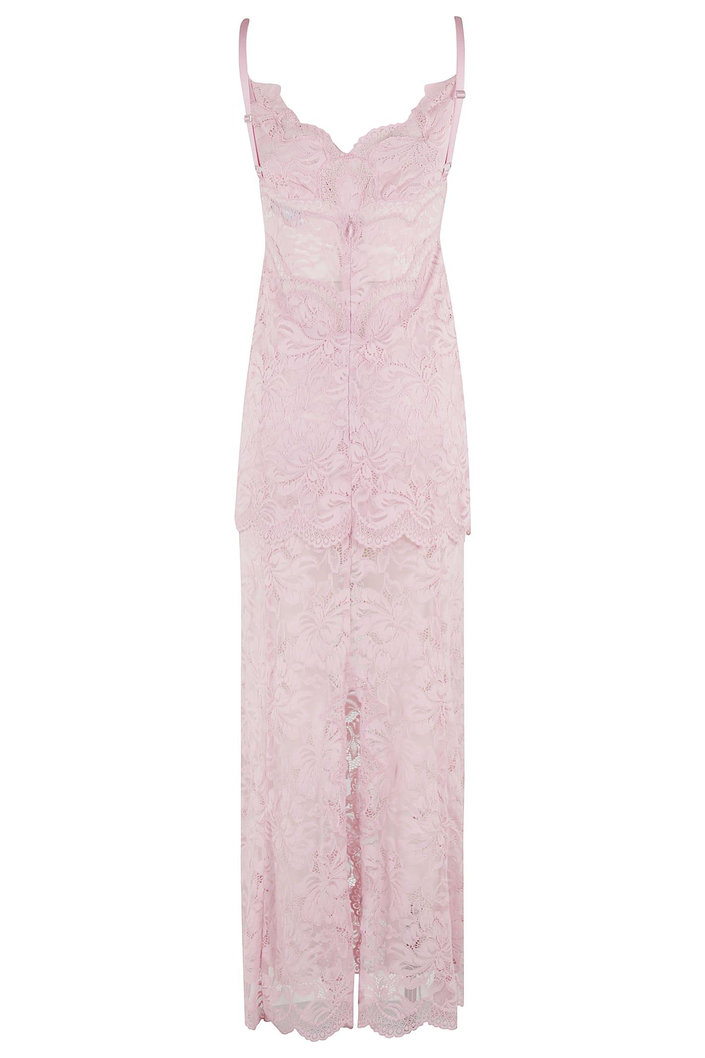 Paco Rabanne Women's Lace Dress in Pink