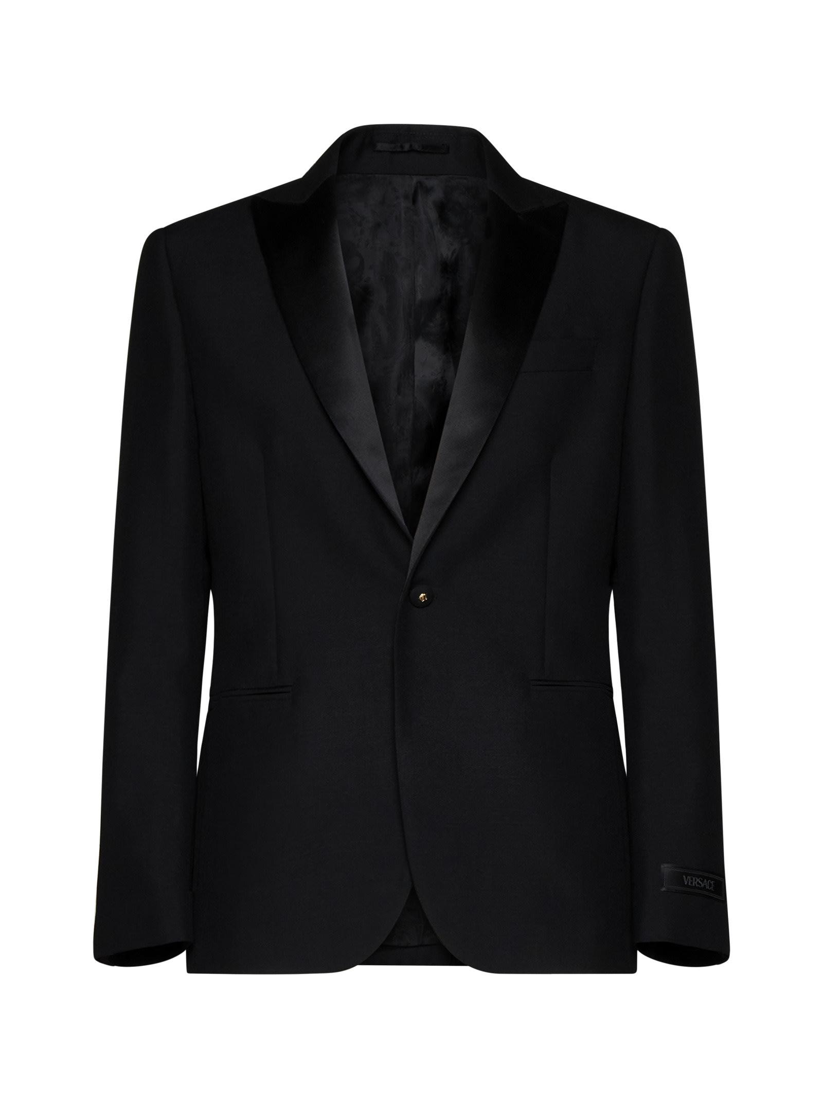 Versace Women's Wool Blend Blazer and Duchess Tuxedo Jacket