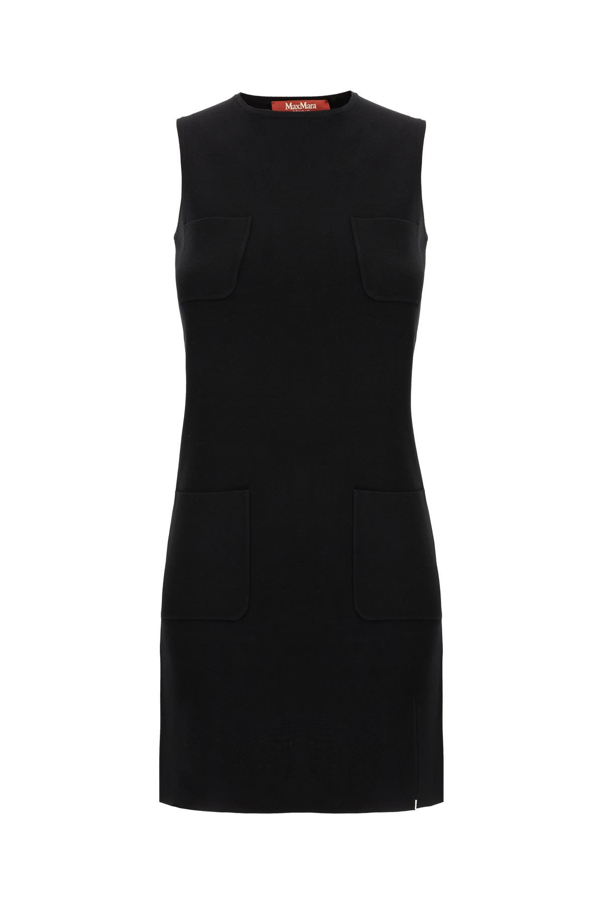 Max Mara Studio Black Viscose Blend Dress