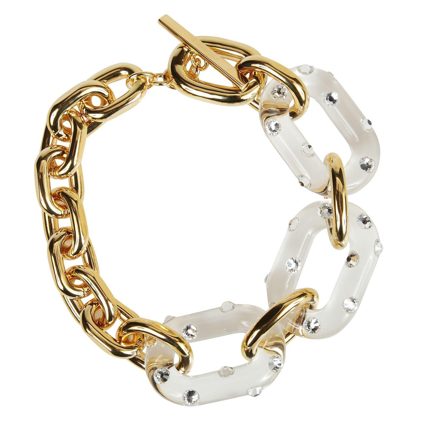 Paco Rabanne Xl Link Embellished Bracelet