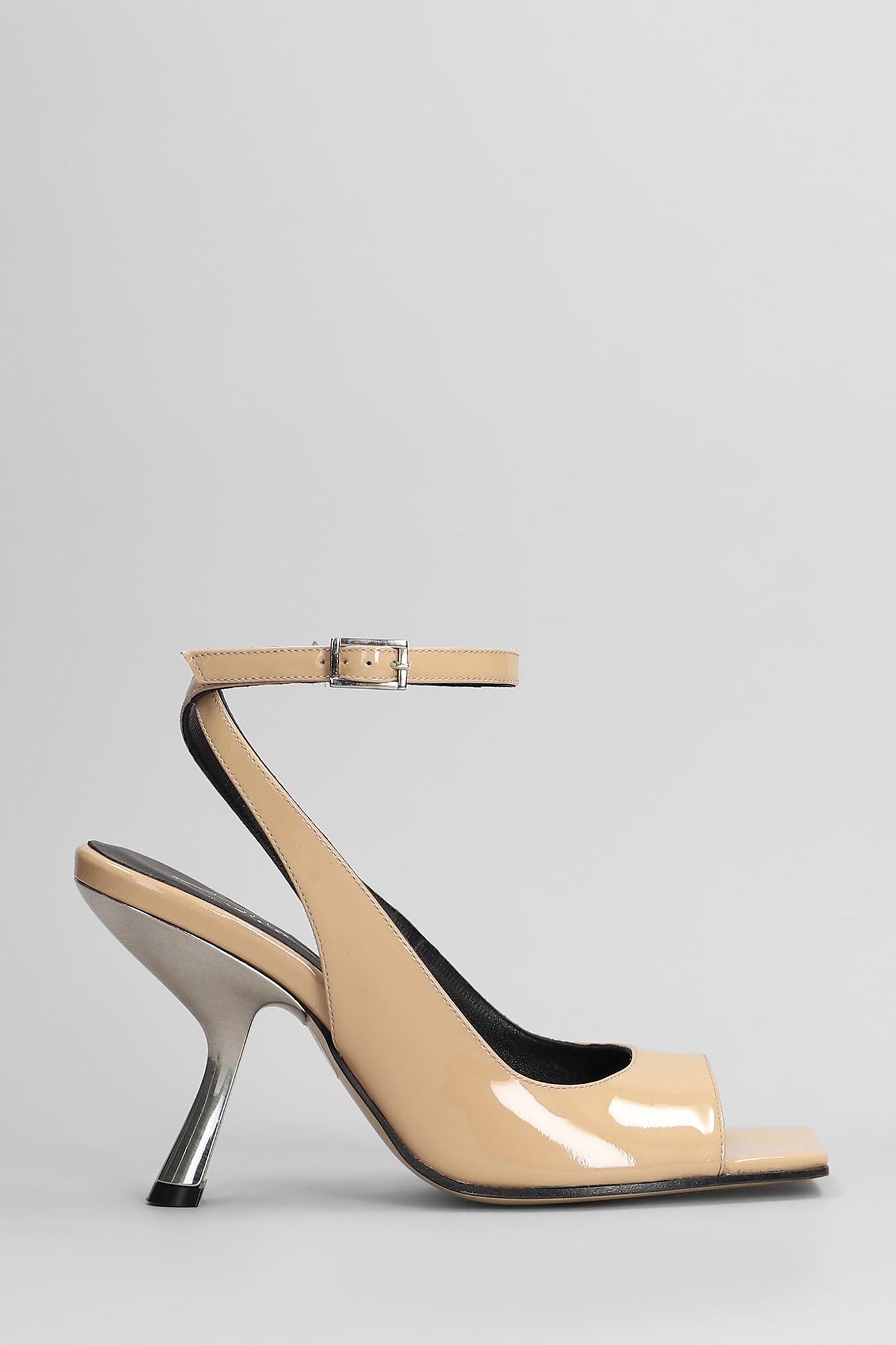 Alchimia Sandals in Camel Patent Leather