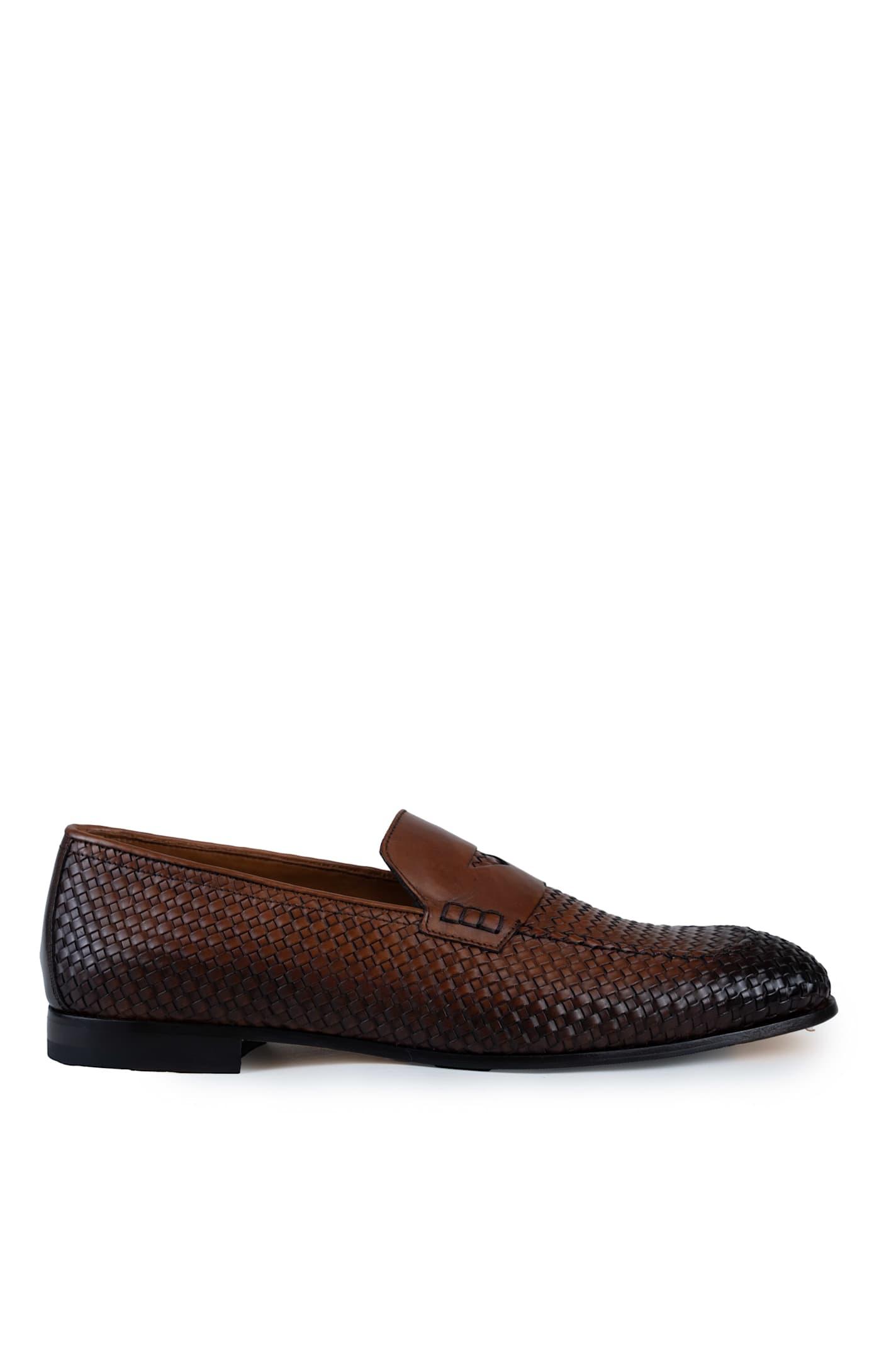 Doucal's Woven Leather Moccasins