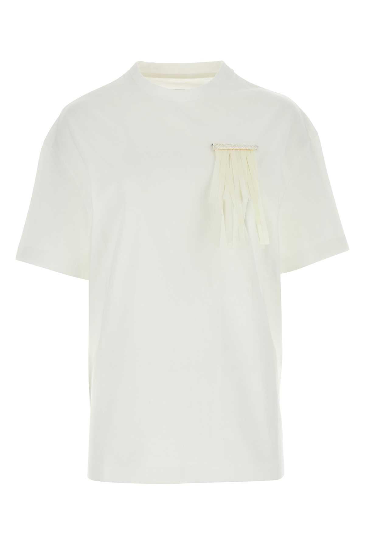 Jil Sander White Cotton T-shirt