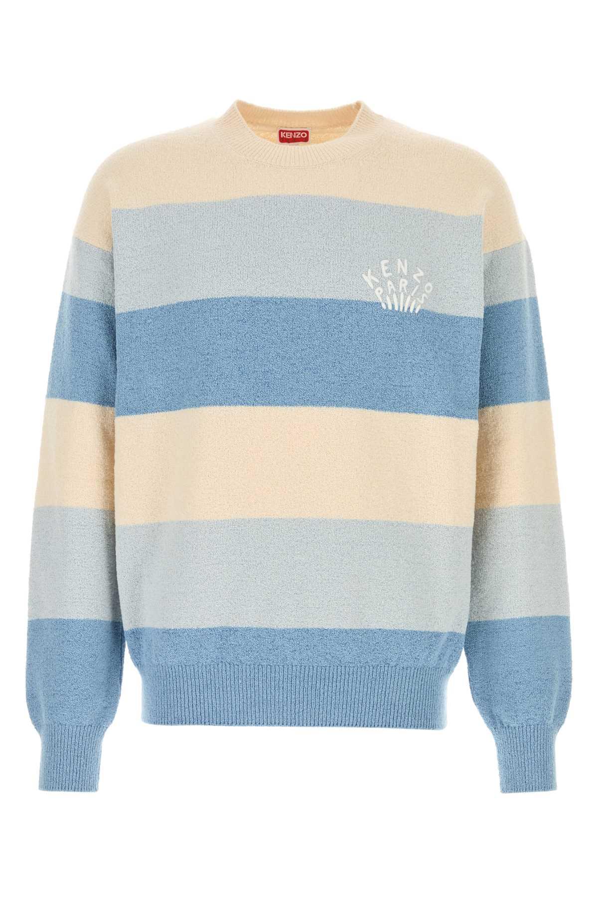 KENZO Printed Stretch Cotton Blend Sweater