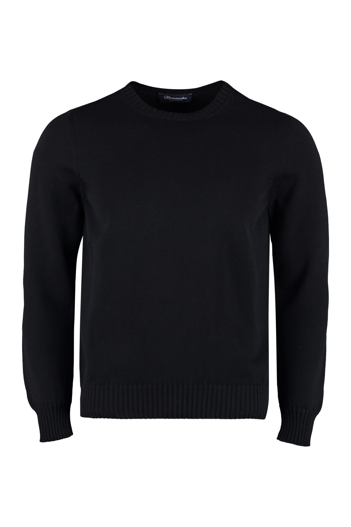 Drumohr Cotton Crew-neck Sweater