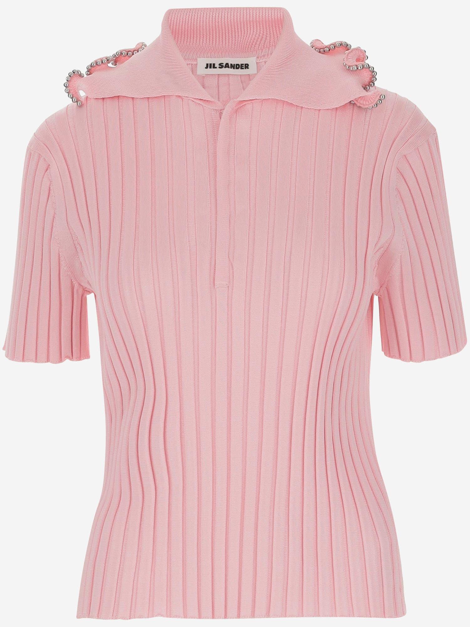 Jil Sander Viscose Polo Shirt