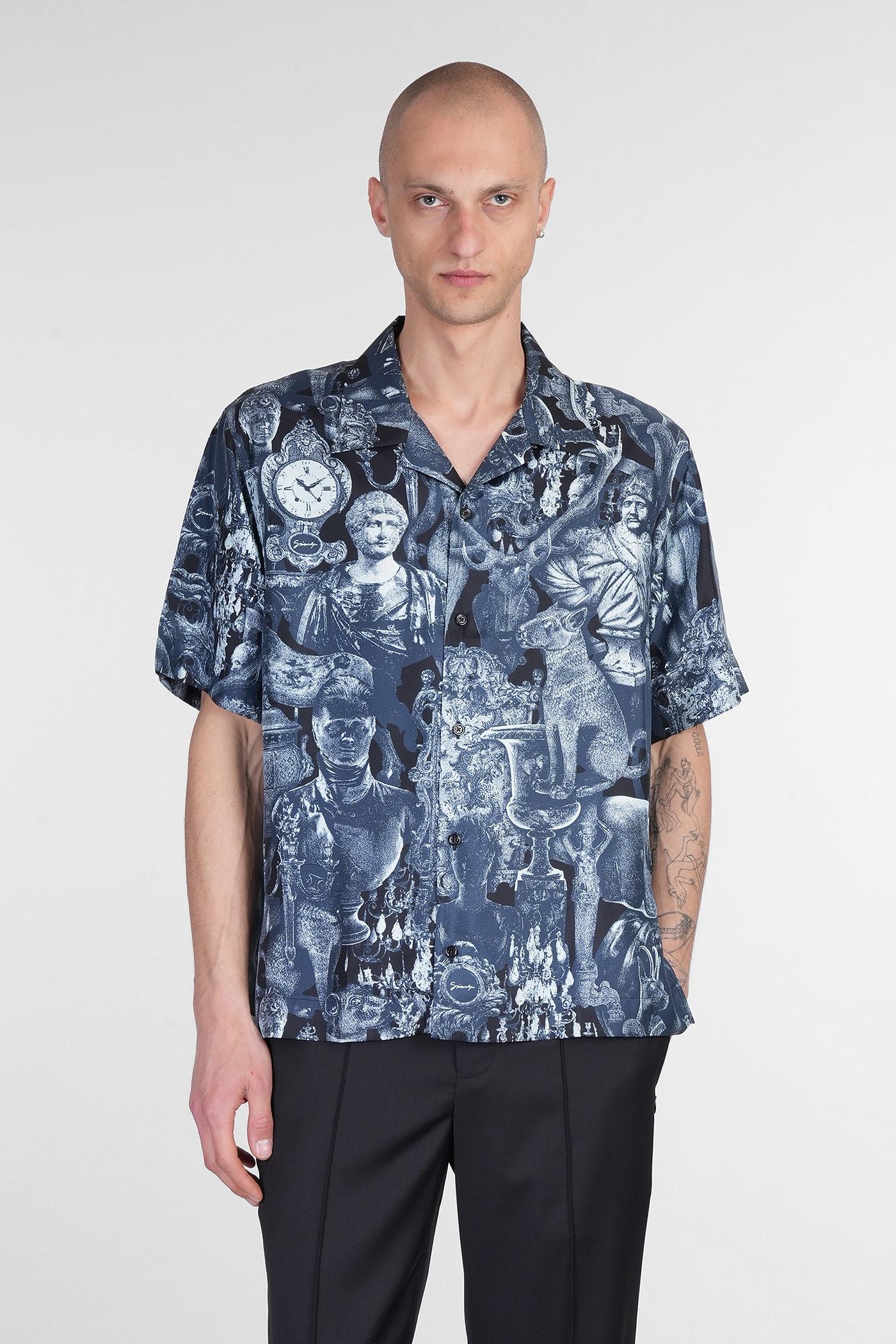 Givenchy Shirt In Blue Silk