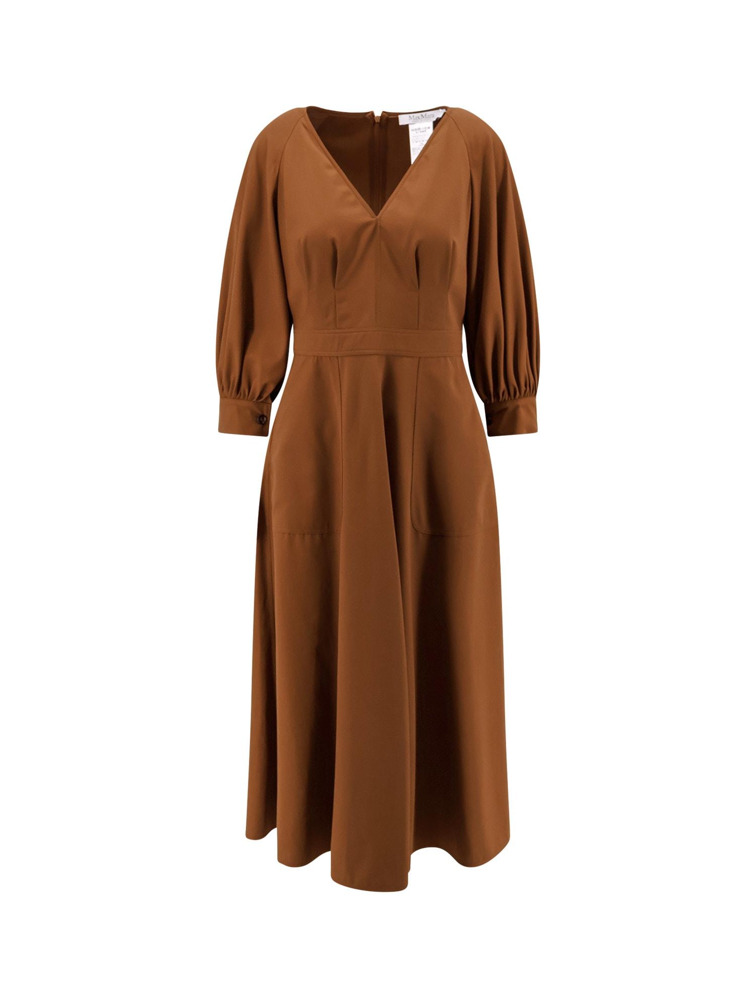 Max Mara Pedaggi Cotton Midi Dress