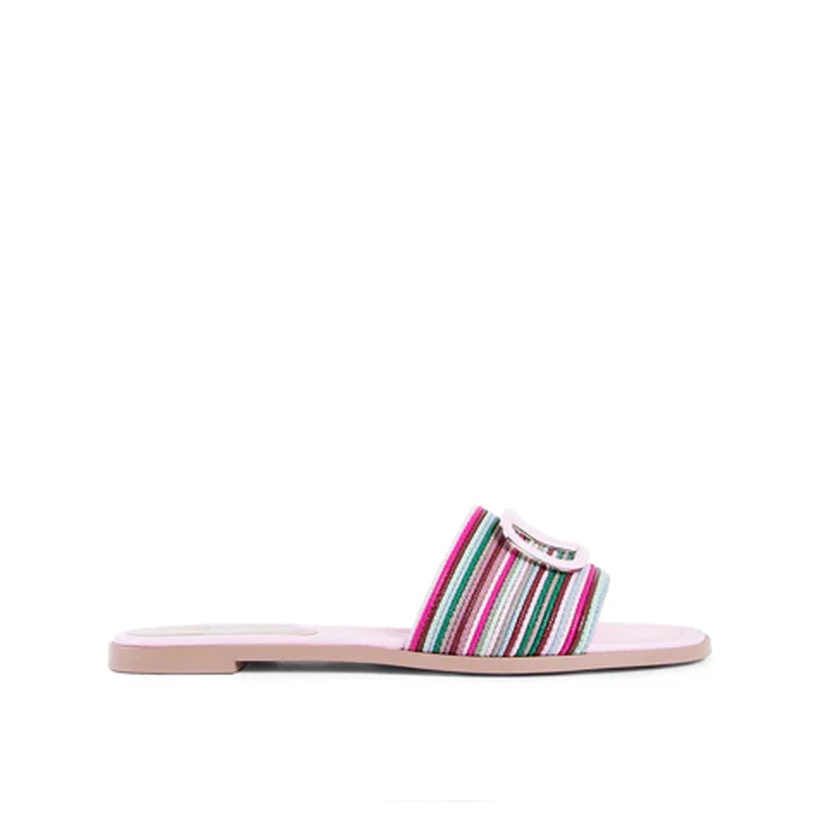 Valentino Garavani V Logo Signature Slides