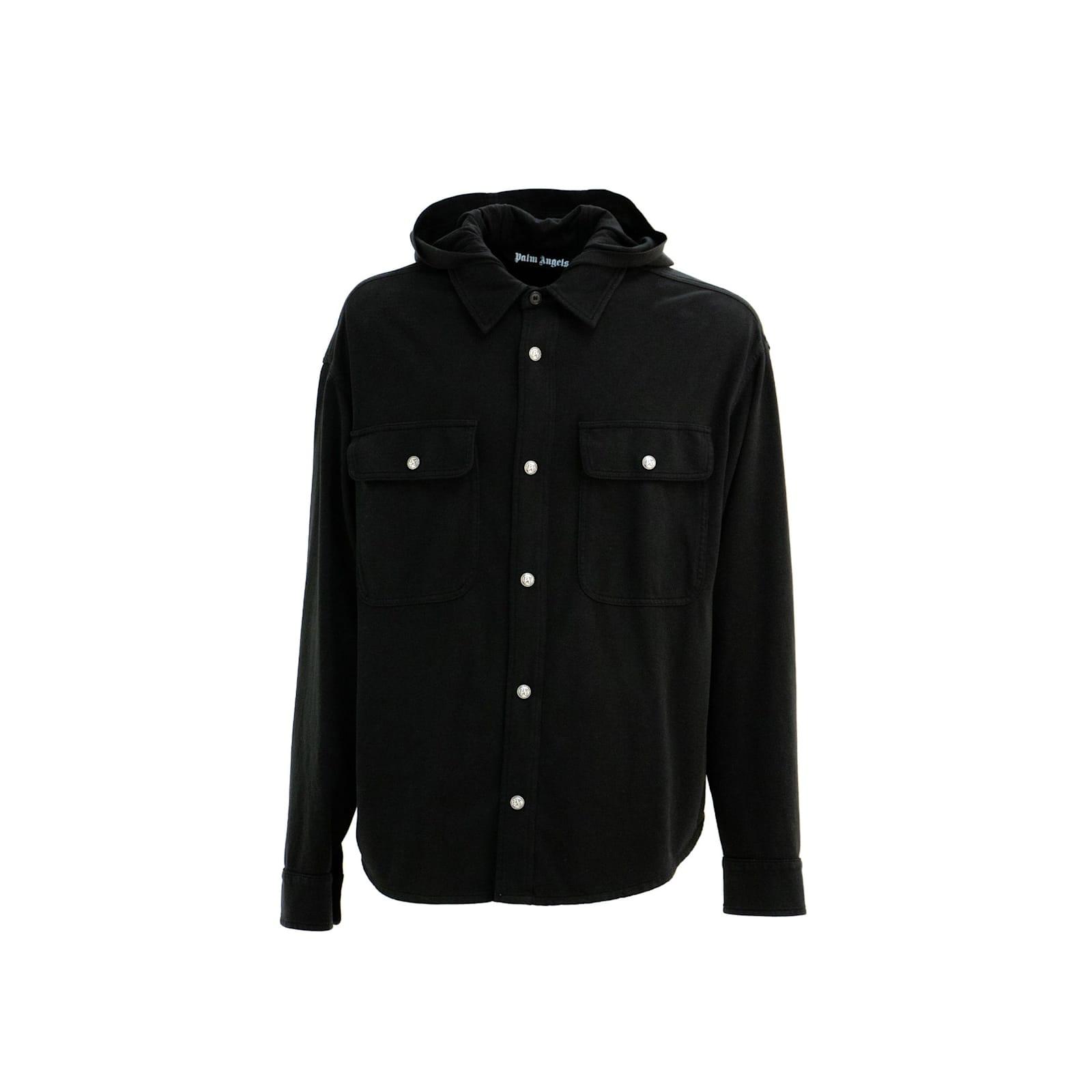 Palm Angels Classic Logo Hooded Overshirt