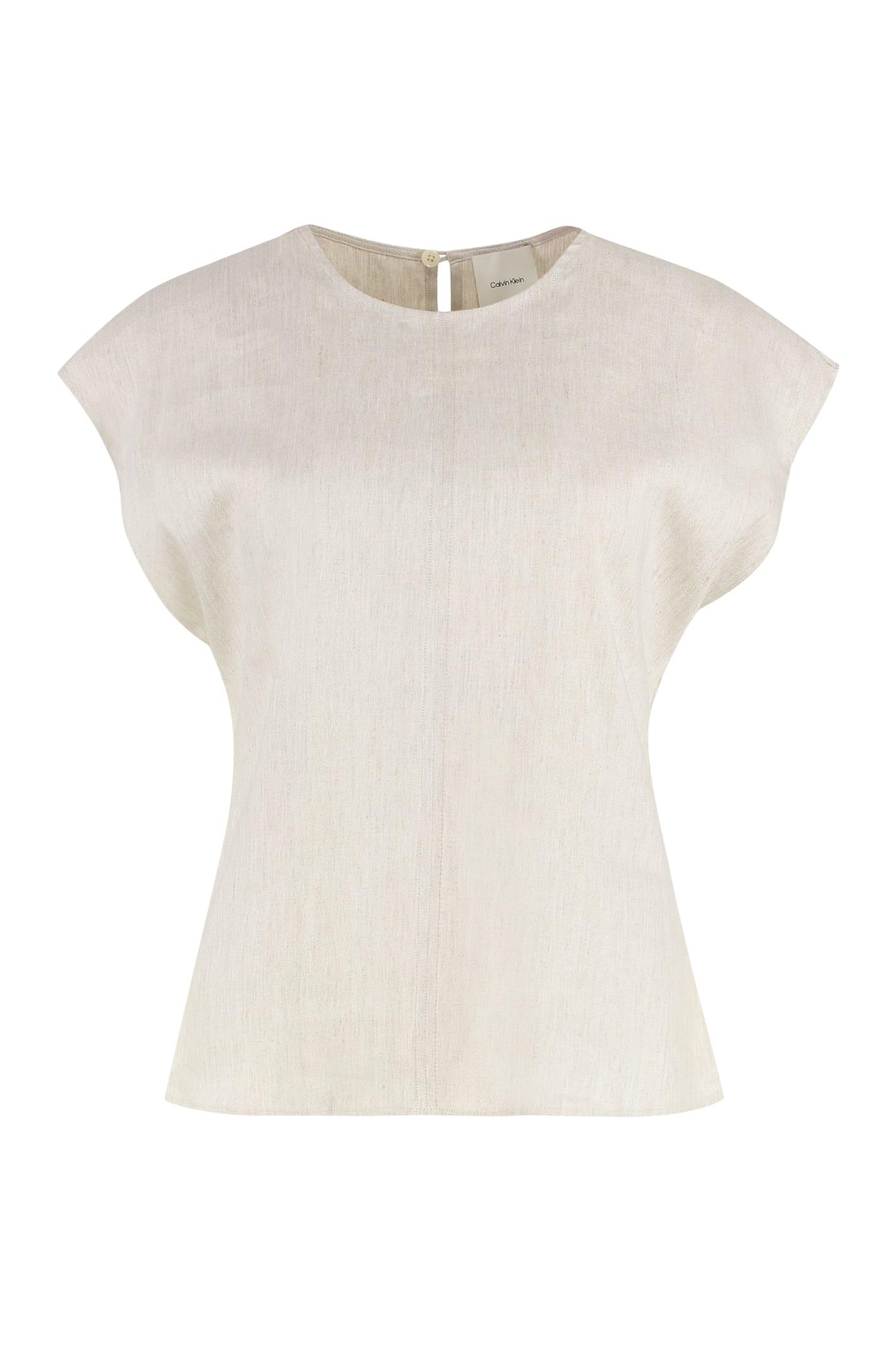 Calvin Klein Linen Blouse