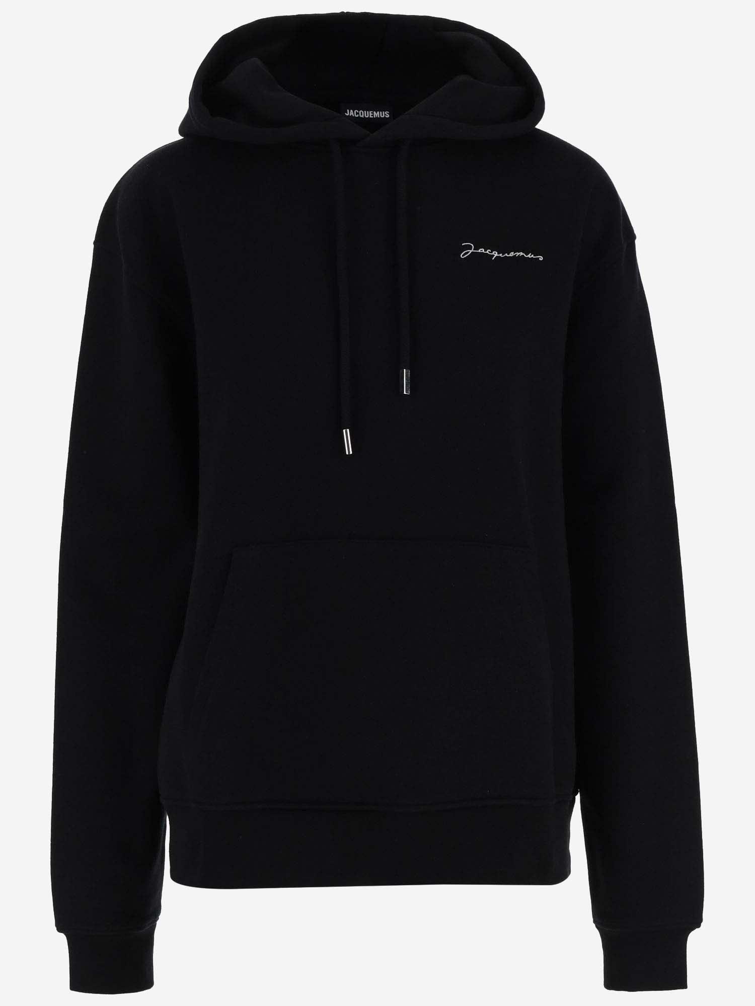 Jacquemus Logo Embroidered Drawstring Hoodie