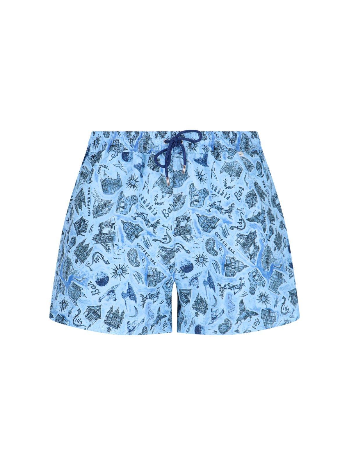 Paul Smith Souvenir Print Swim Shorts