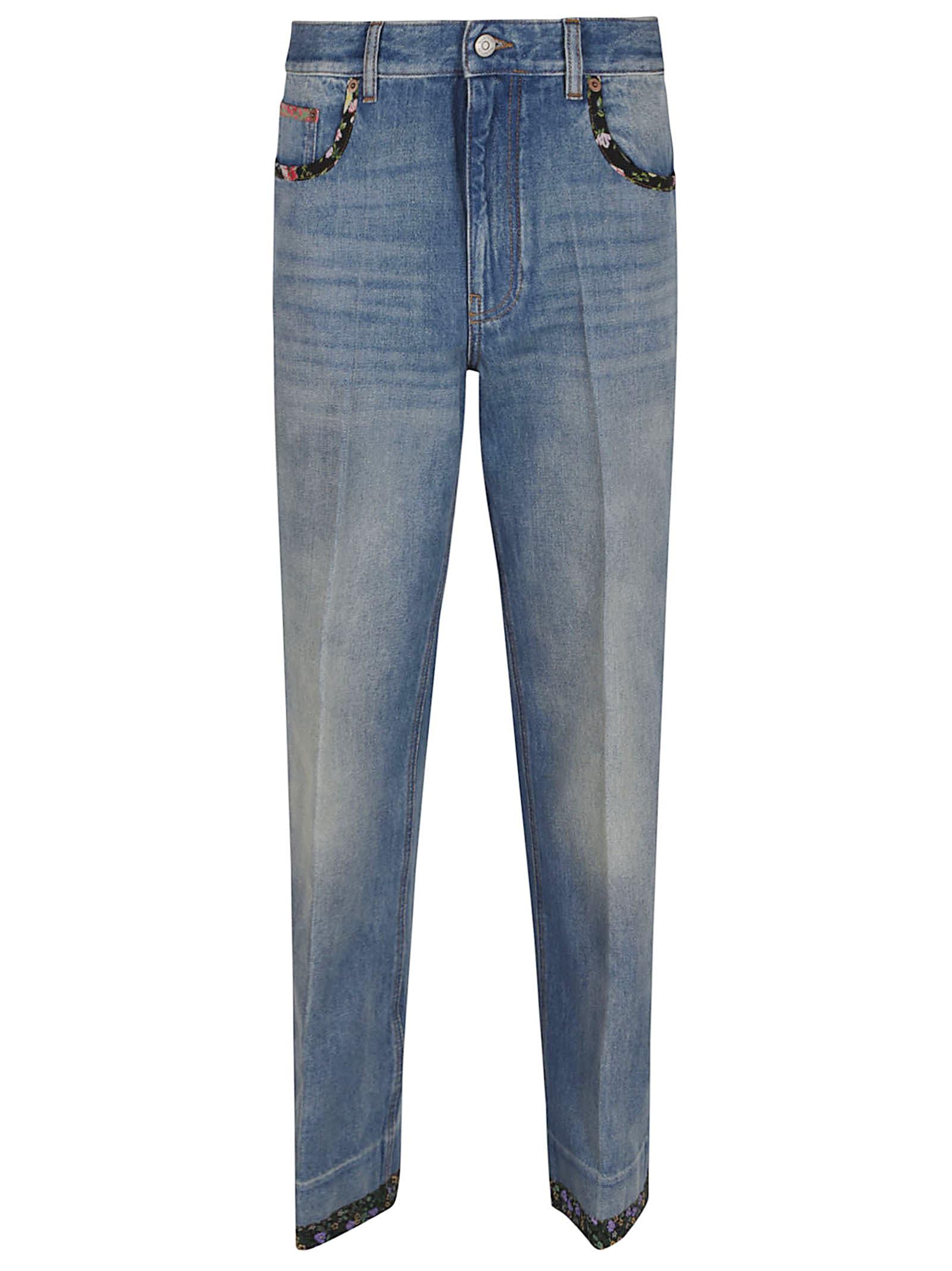 Valentino Women's Denim Cotton Jeans in Blue