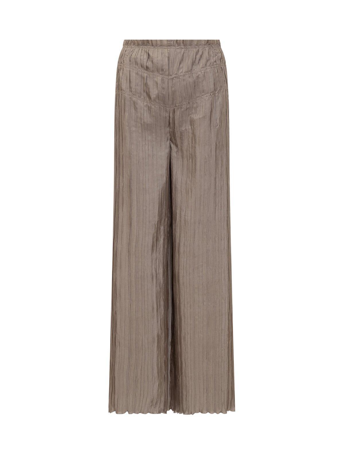Alberta Ferretti Pleated Wide-leg Trousers