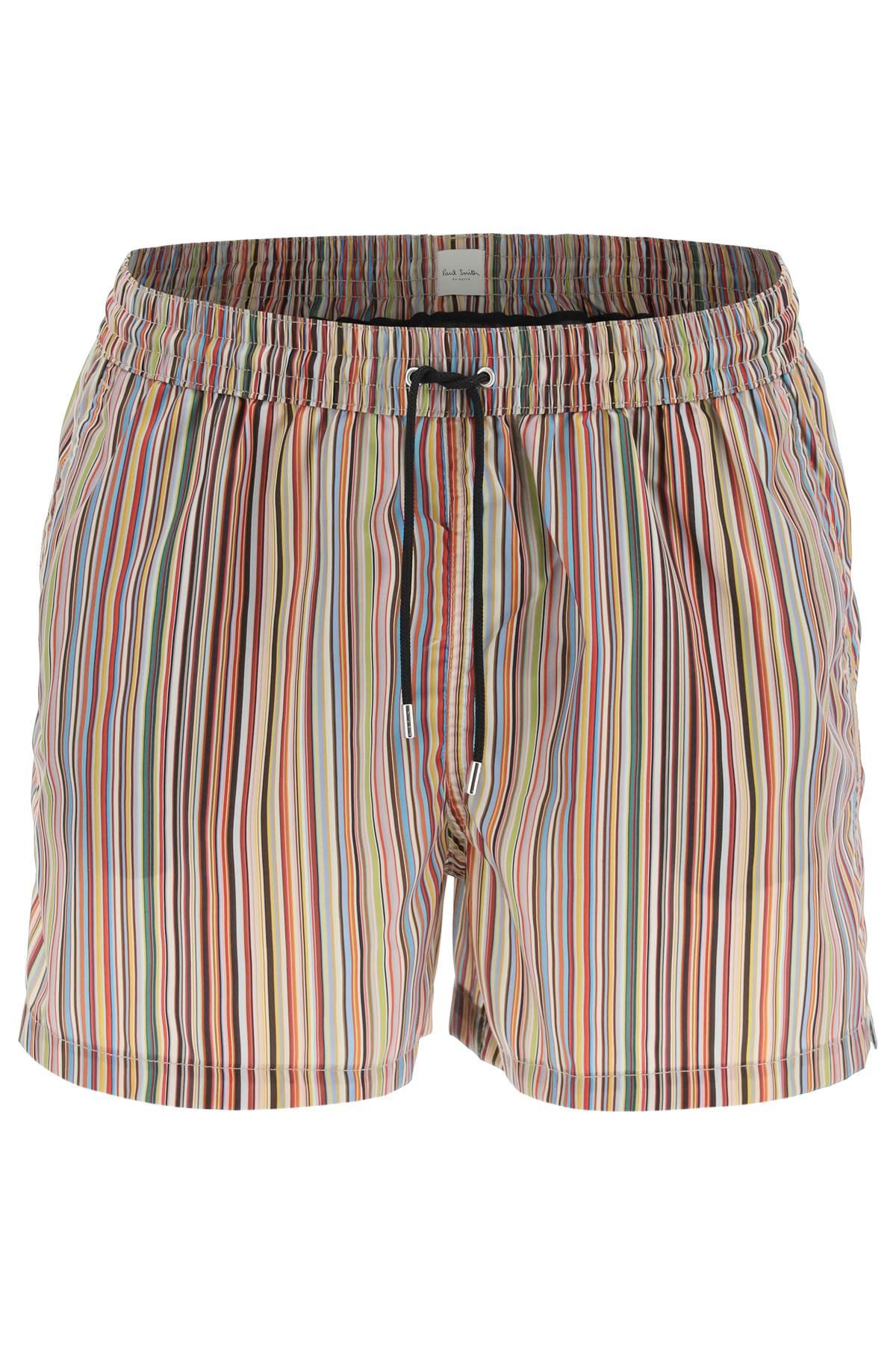 Paul Smith Men's Swimming Suit and Signature Stripe Swim Shorts