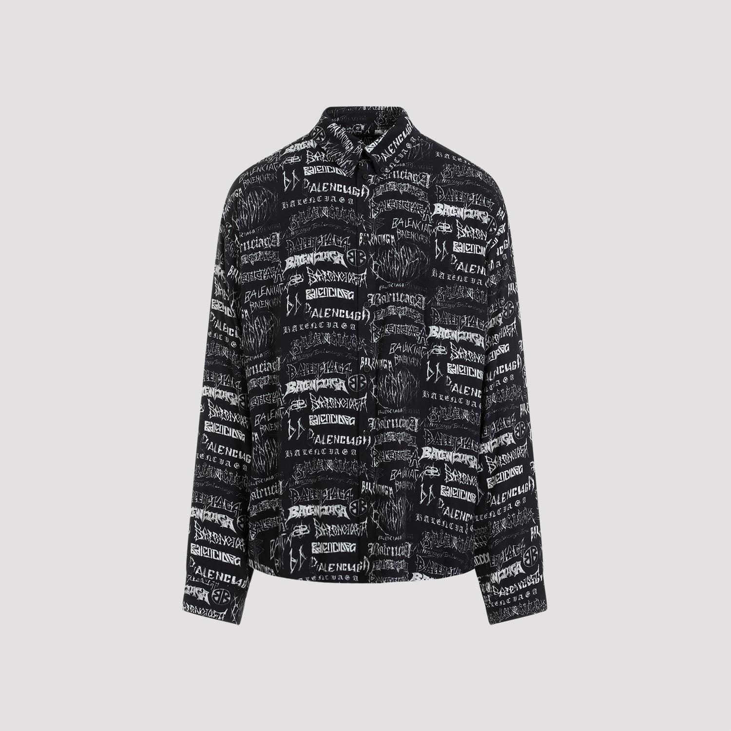 Balenciaga Camicia Shirt in Black