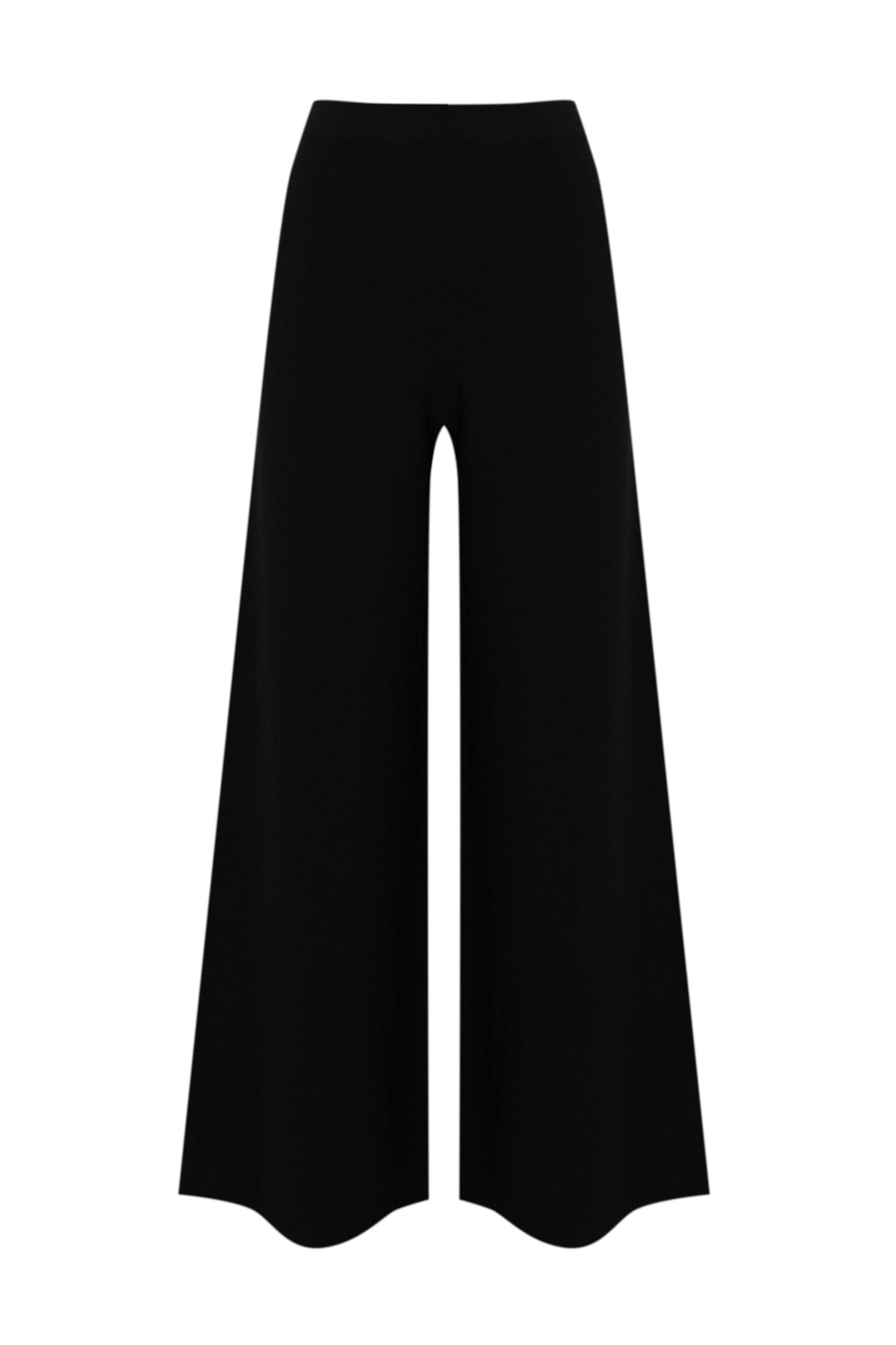 Liviana Conti Wide Trousers In Viscose Knit