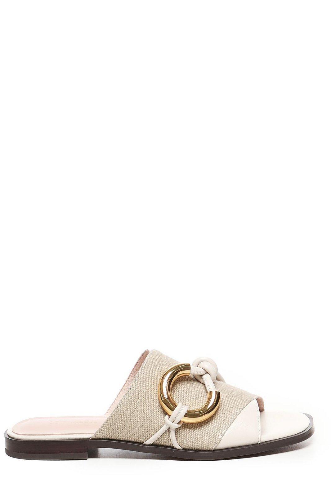 Coccinelle Carmy Canvas Flat Sandals and Slip-on Sandals