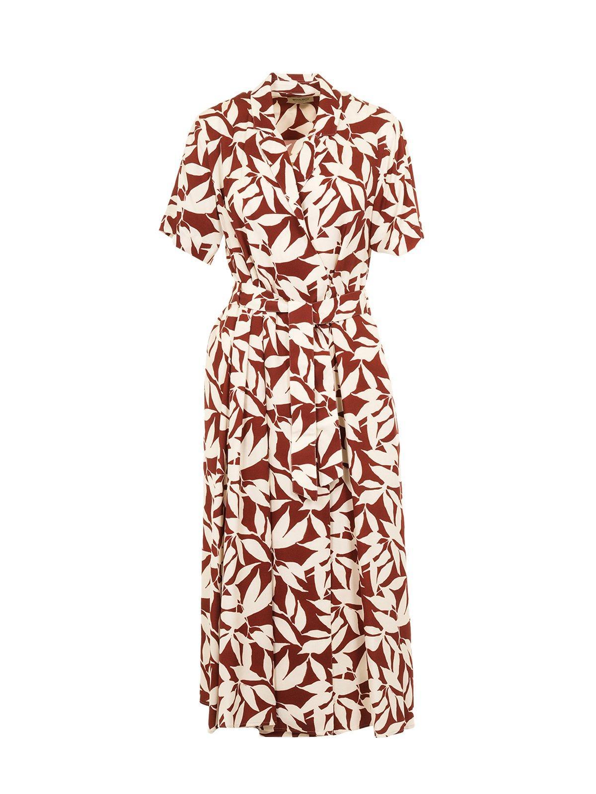 Woolrich Short Sleeved Printed Midi Dress