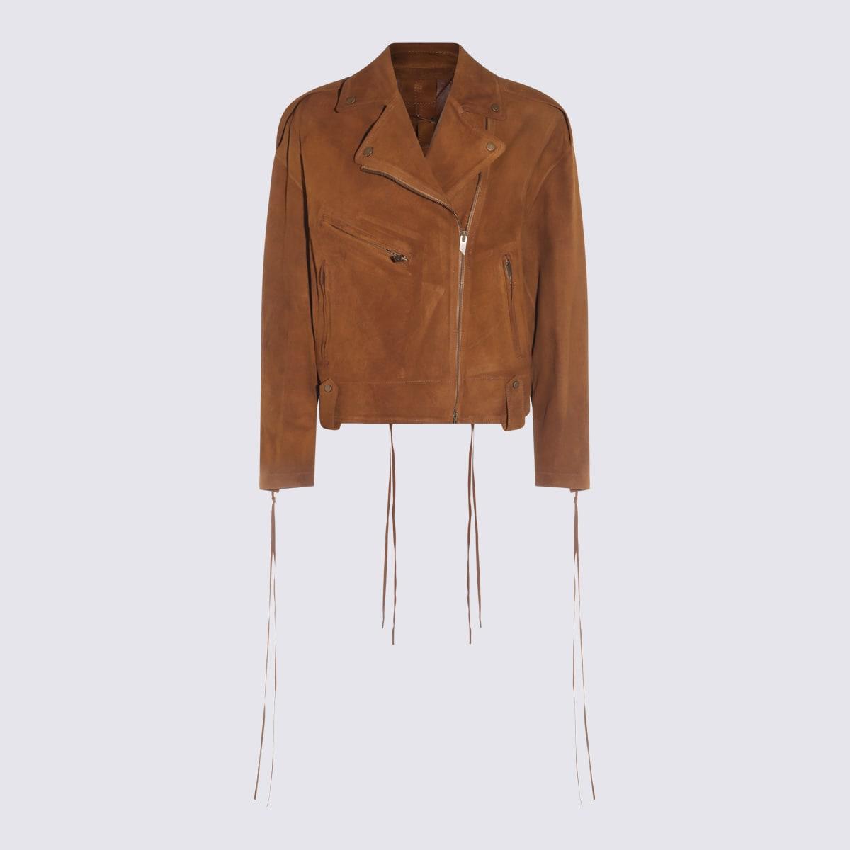 Salvatore Santoro Brown Leather Jacket
