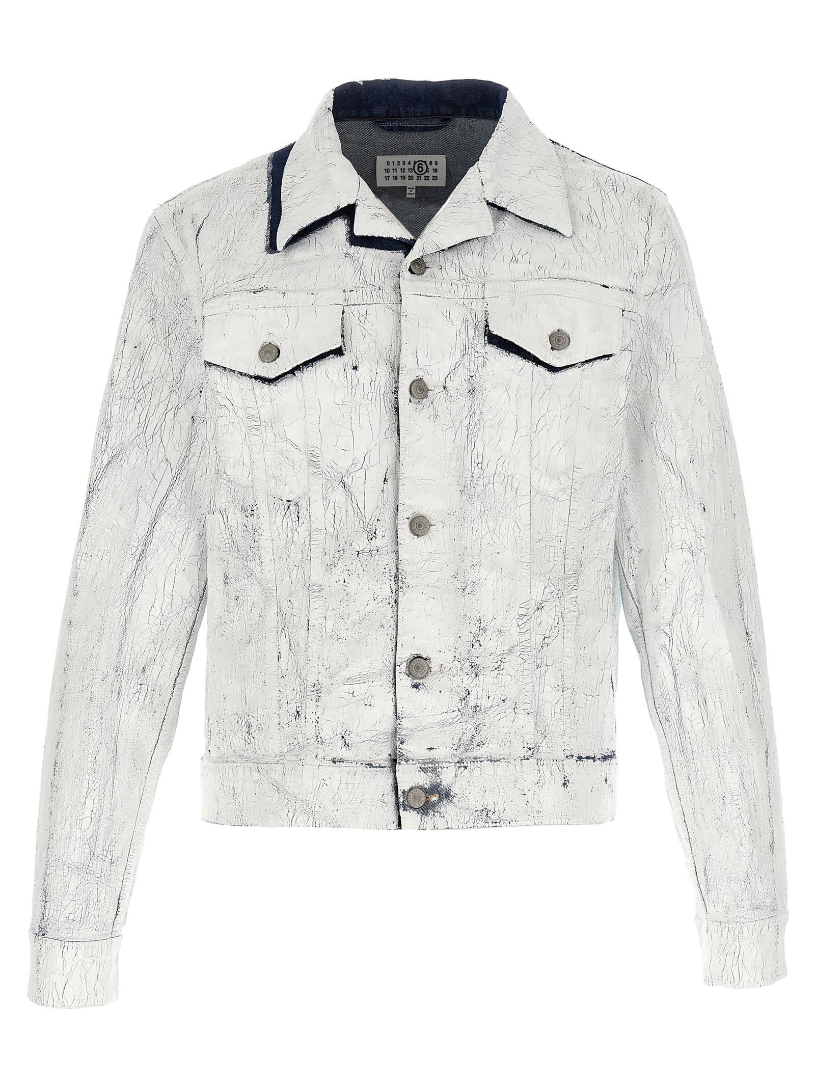 MM6 Maison Margiela Patent Denim Jacket