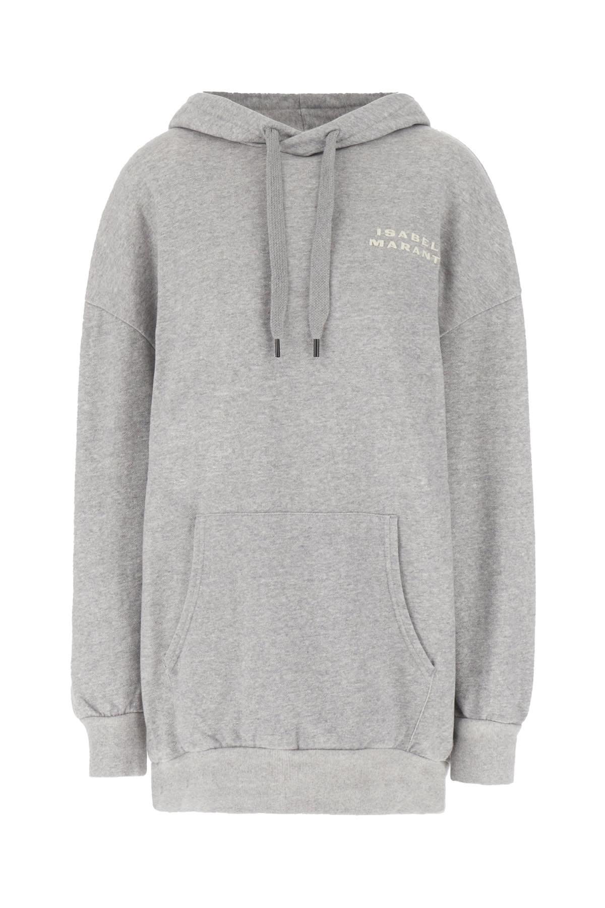 Isabel Marant Grey Cotton Blend Oversize Sweatshirt