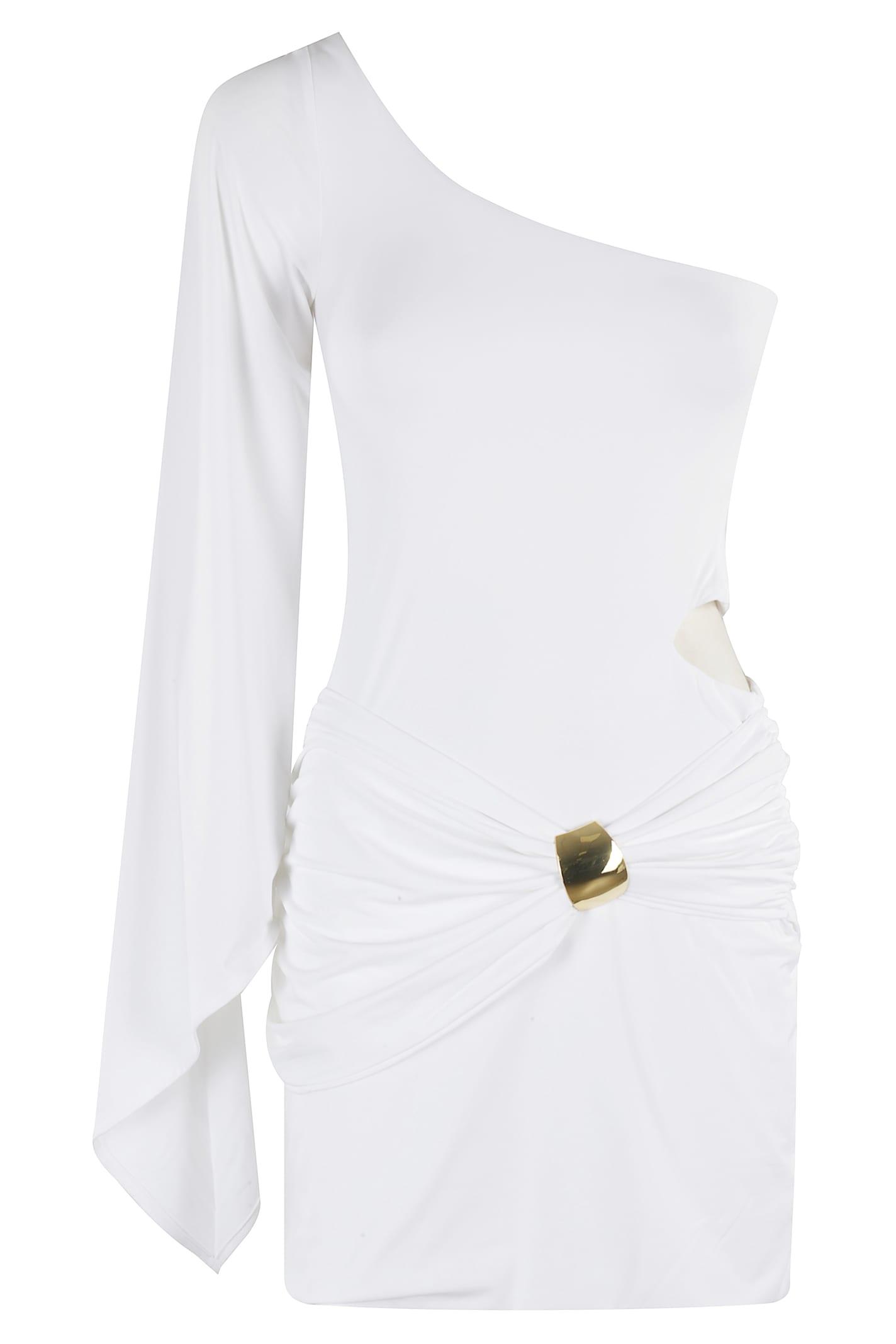 Federica Tosi One-Shoulder Jewel Dress
