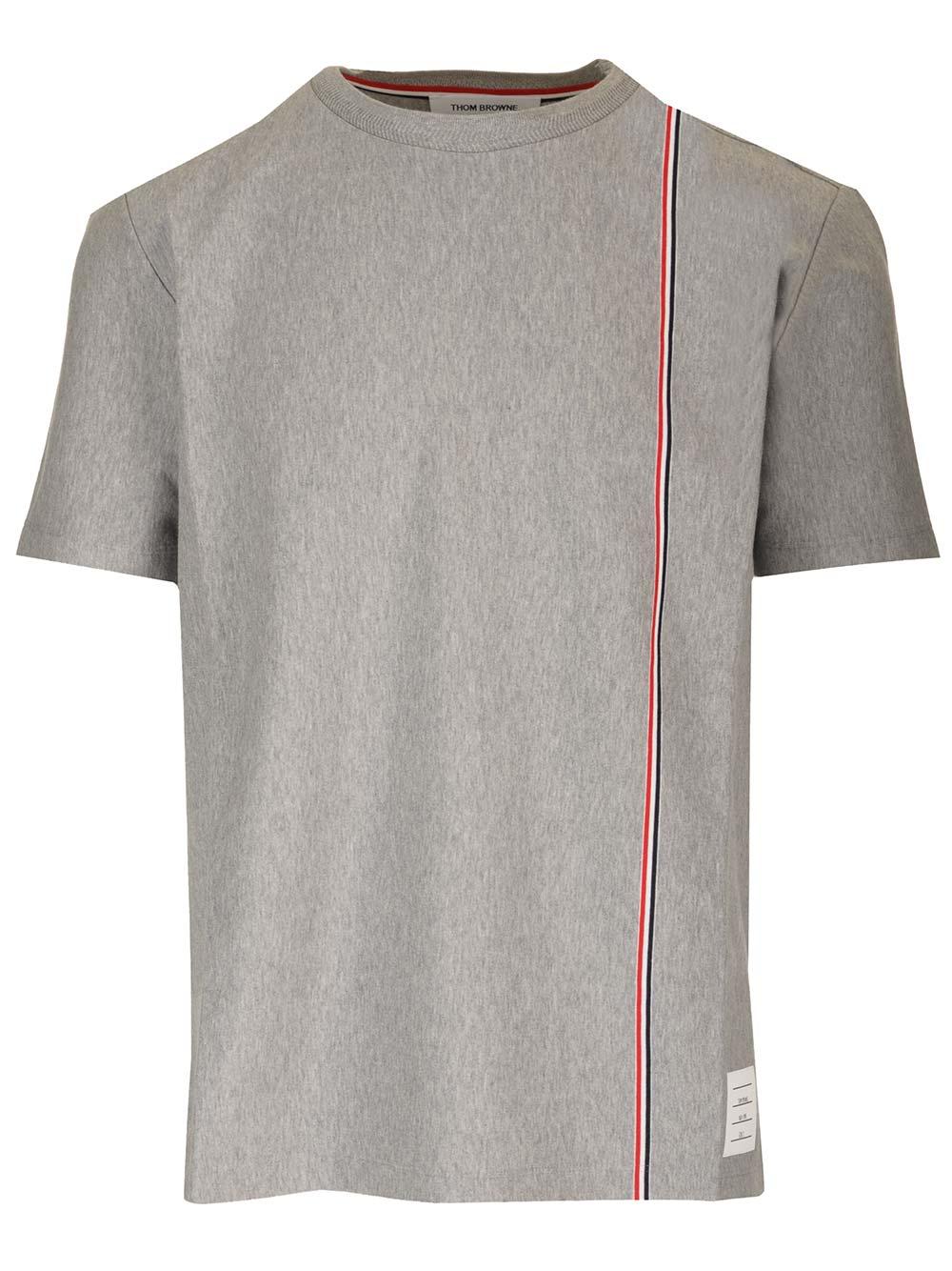 Thom Browne Women's Cotton T-Shirt in Grey