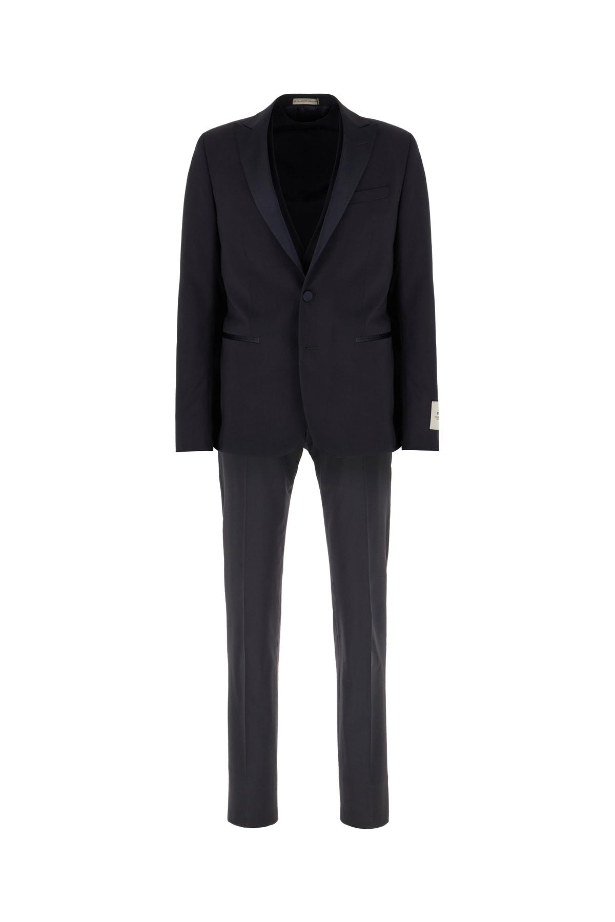 Corneliani Midnight Blue Stretch Wool Suit