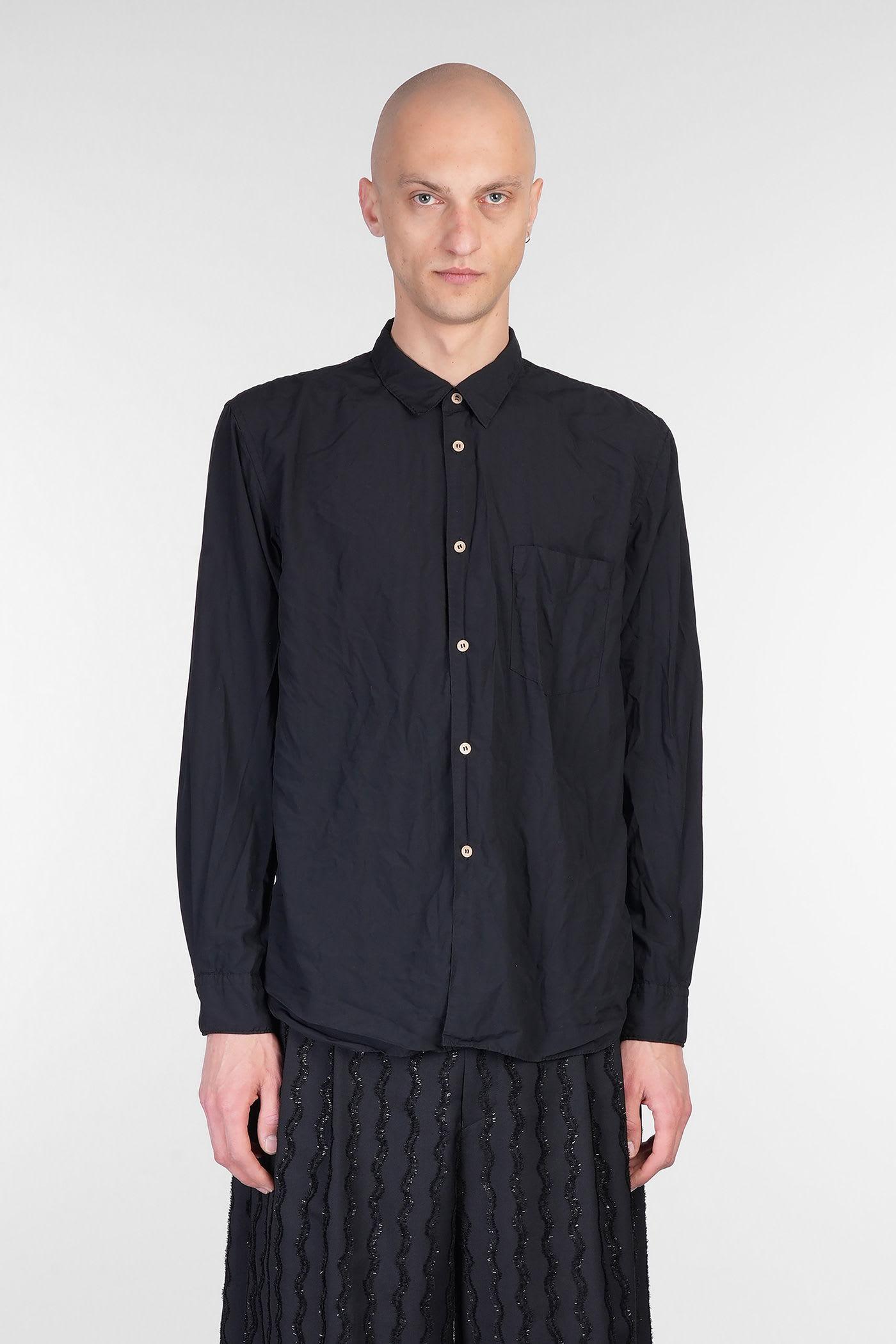 Comme Des Garçons Homme Plus Shirt in Black Polyester