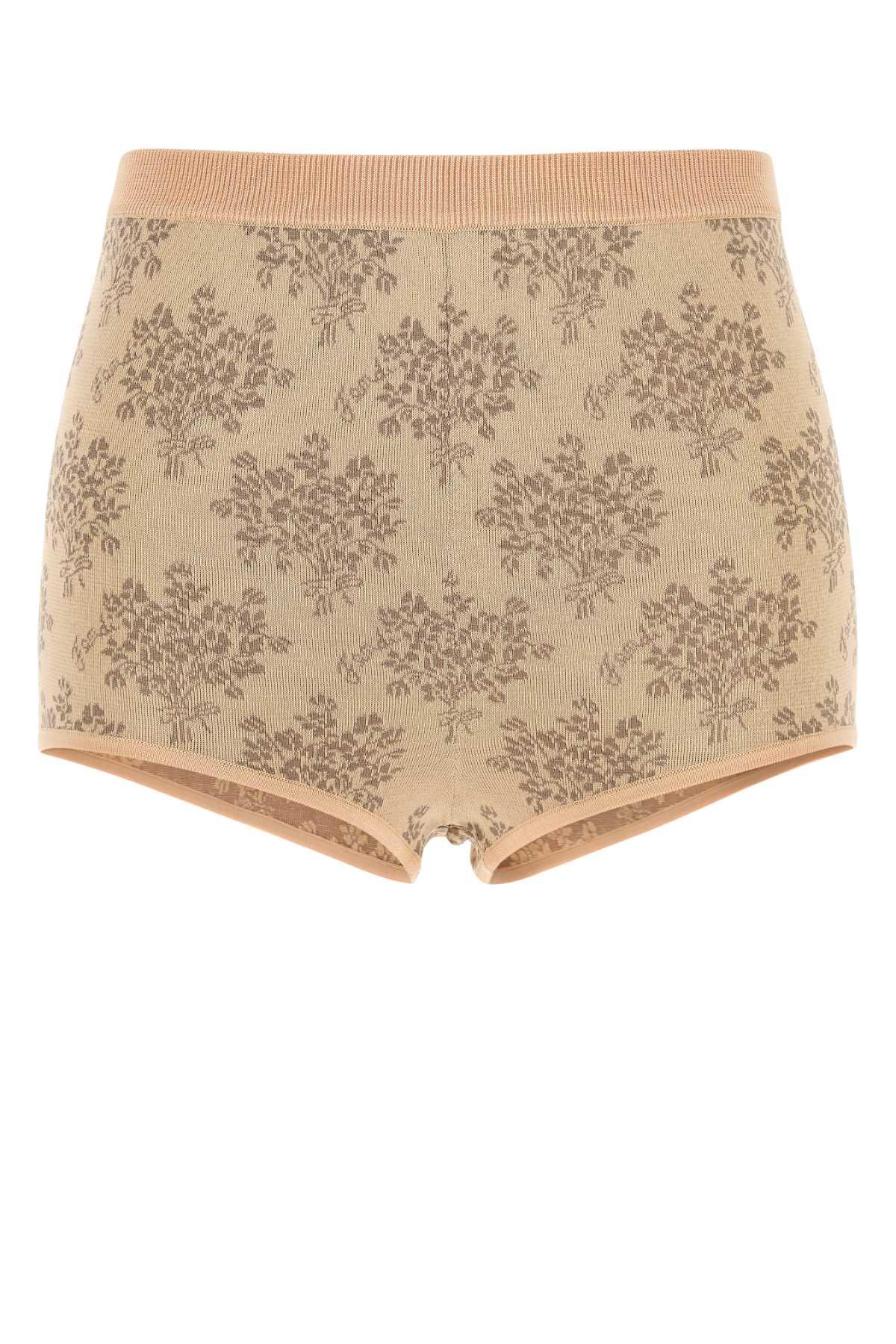 Fendi Embroidered Viscose Shorts