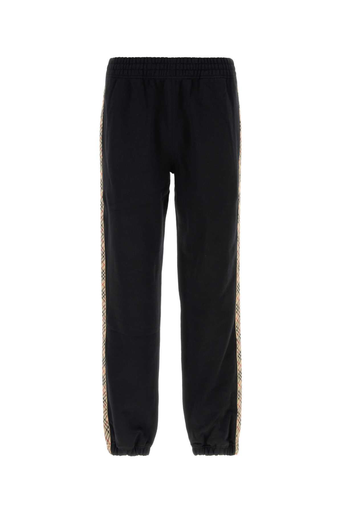 Burberry Black Cotton Joggers