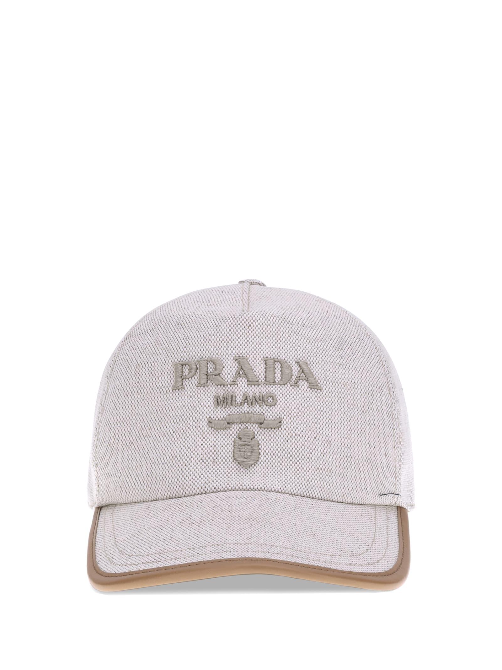Prada Logoed Baseball Hat