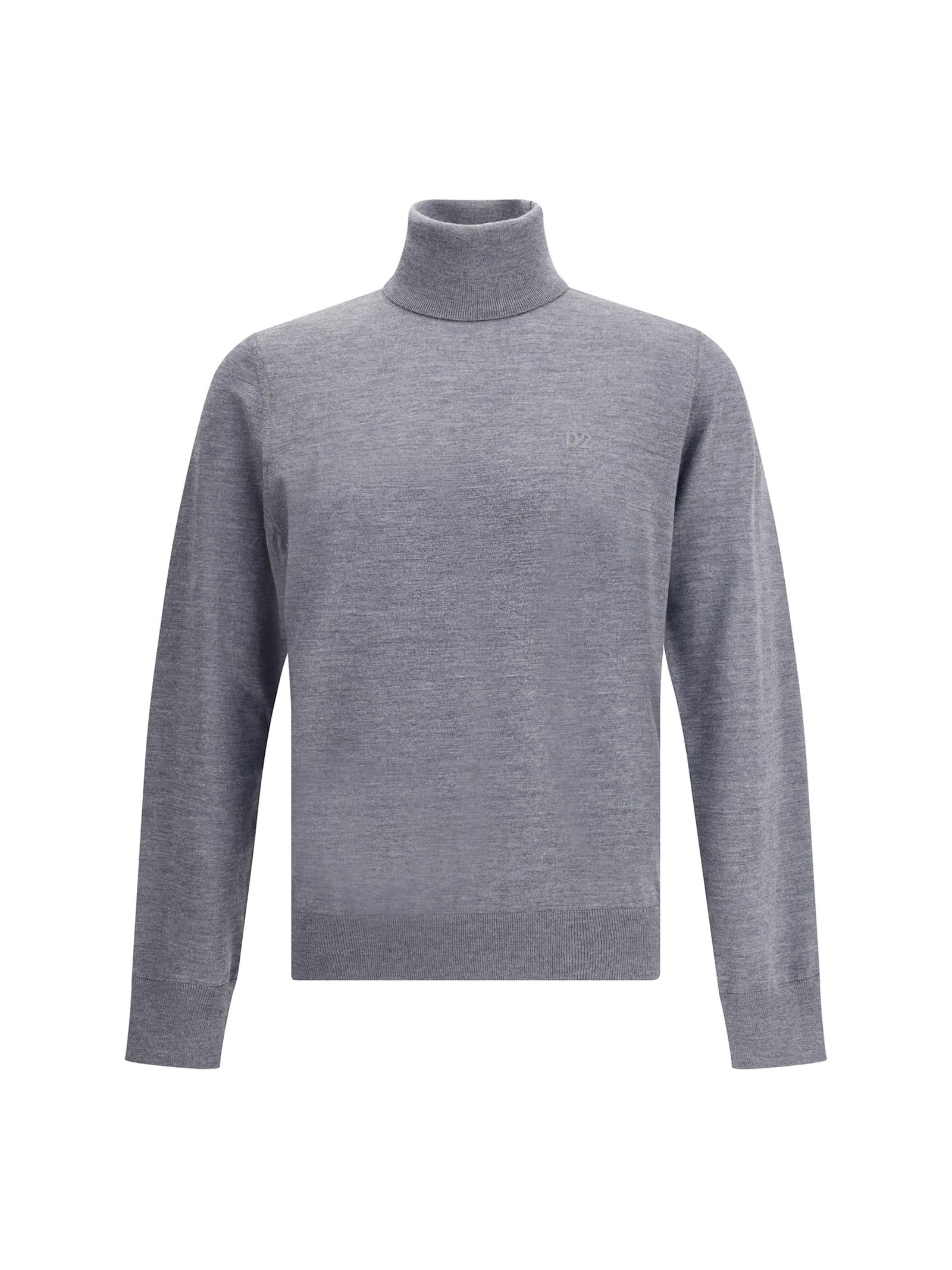 Dsquared2 Virgin Wool Turtleneck Sweater