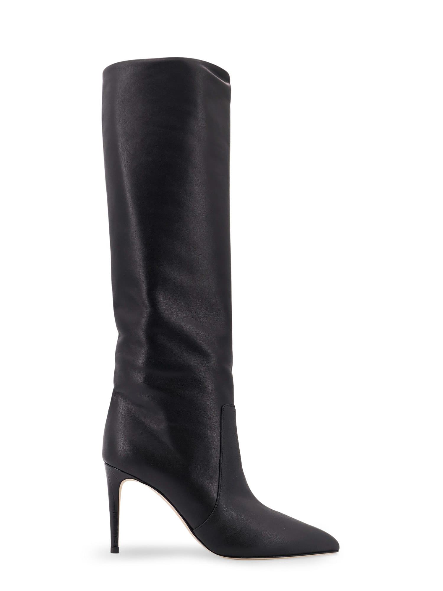 Paris Texas Black Leather Boots