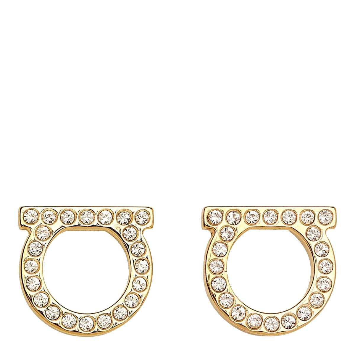 Ferragamo Gancini Crystals Earrings